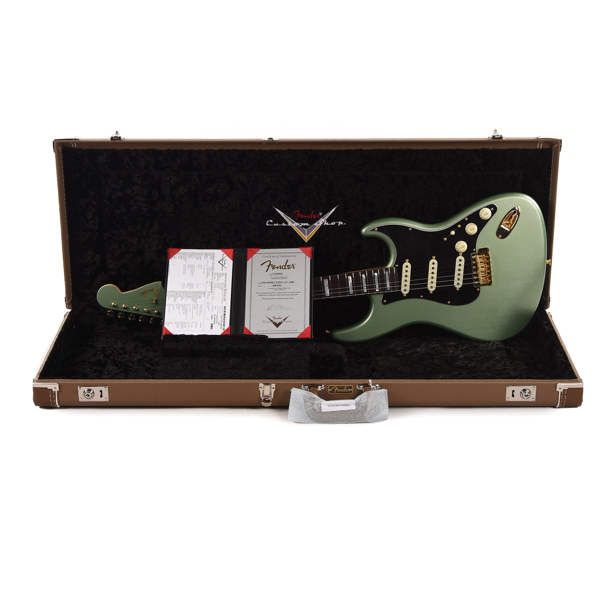 Fender Custom Shop Offset Stratocaster Deluxe Closet Classic Sage Green Metallic Master Built by Kyle McMillin Electric Guitars / Solid Body