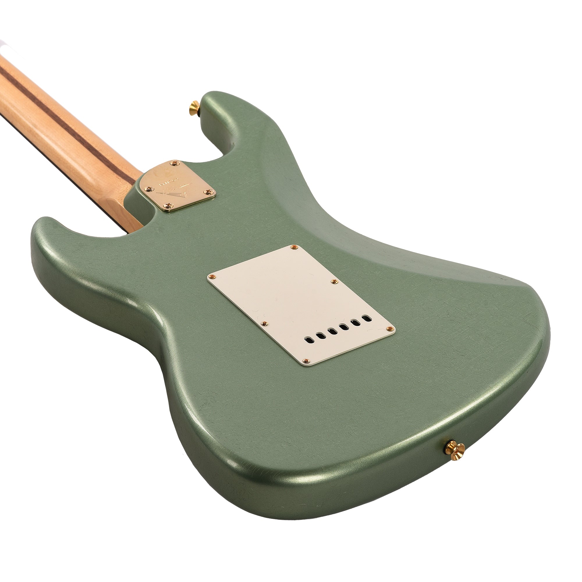 Fender Custom Shop Offset Stratocaster Deluxe Closet Classic Sage Green Metallic Master Built by Kyle McMillin Electric Guitars / Solid Body