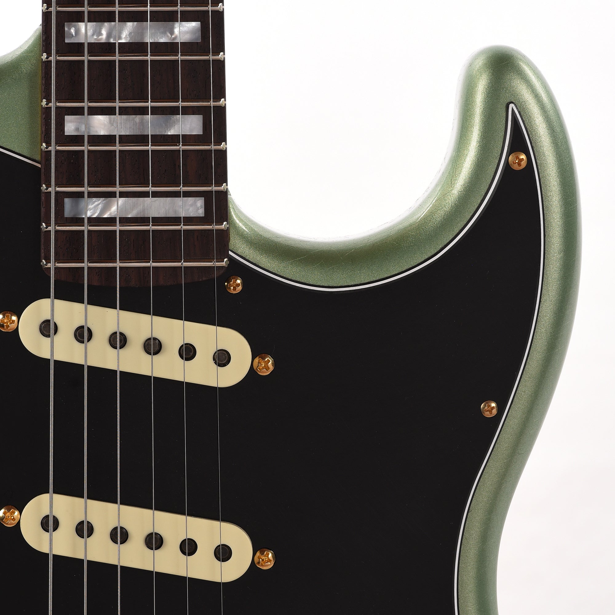 Fender Custom Shop Offset Stratocaster Deluxe Closet Classic Sage Green Metallic Master Built by Kyle McMillin Electric Guitars / Solid Body