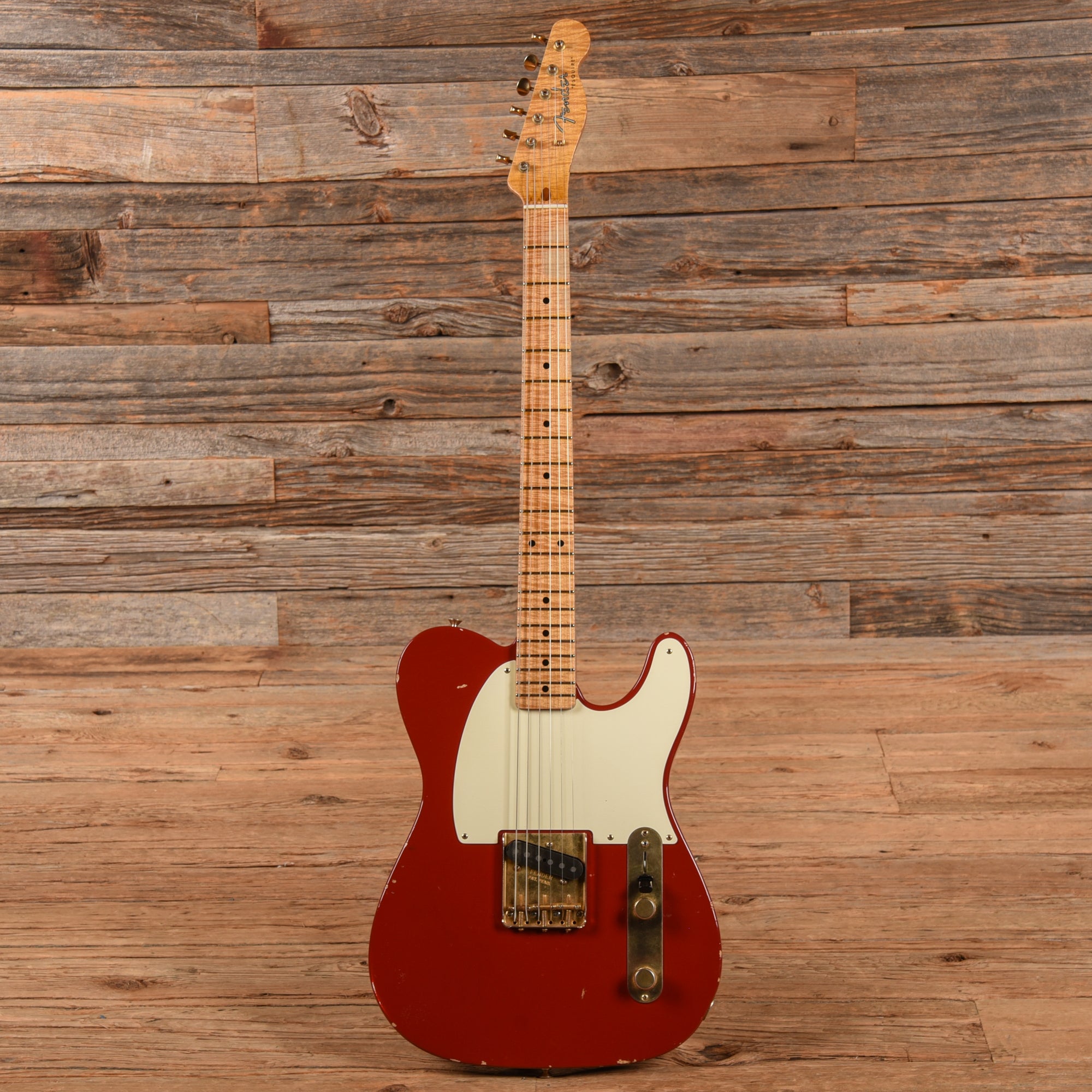 Fender Custom Shop Paul Waller Masterbuilt Esquire Relic Dakota Red 2010 Electric Guitars / Solid Body