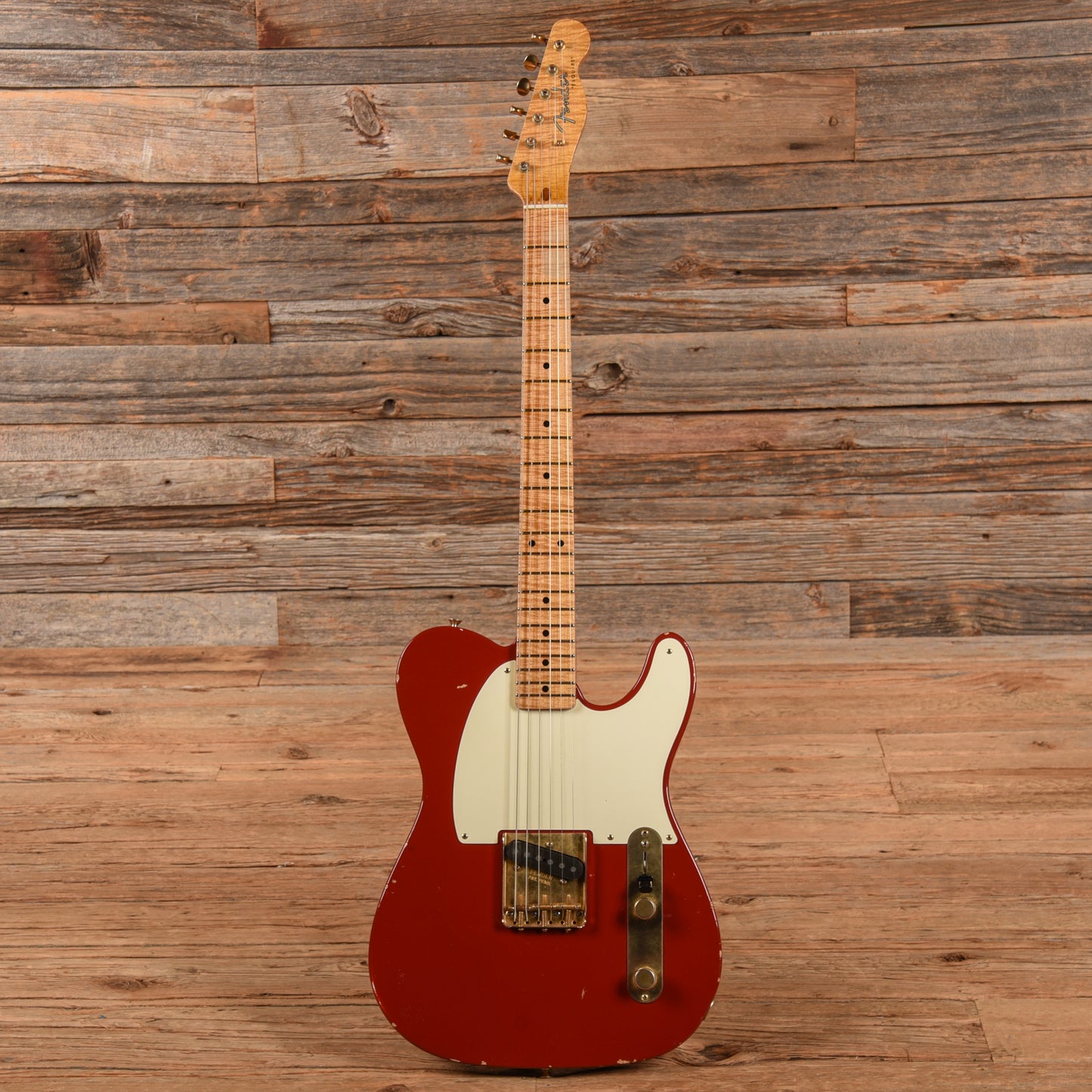 Fender Custom Shop Paul Waller Masterbuilt Esquire Relic Dakota Red 2010 Electric Guitars / Solid Body
