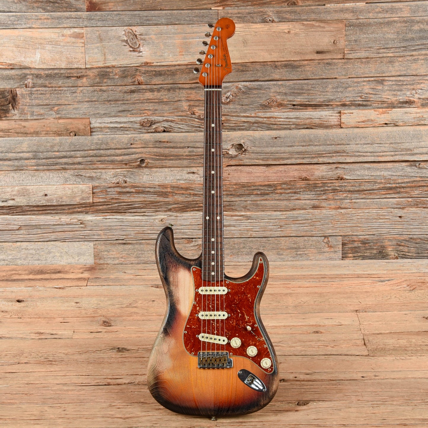 Fender Custom Shop Paul Waller Masterbuilt Sand Blast Stratocaster 3-Tone Sunburst 2023 Electric Guitars / Solid Body