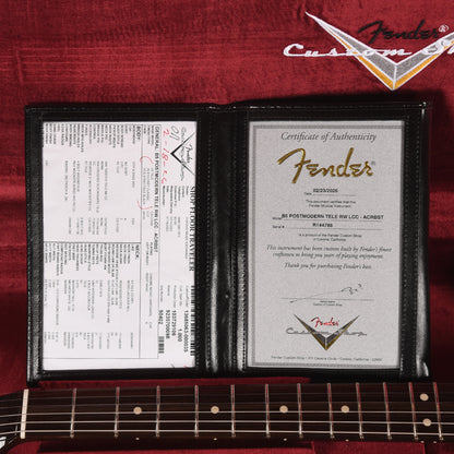 Fender Custom Shop Postmodern Telecaster Deluxe Closet Classic Aged Crimson Burst Electric Guitars / Solid Body