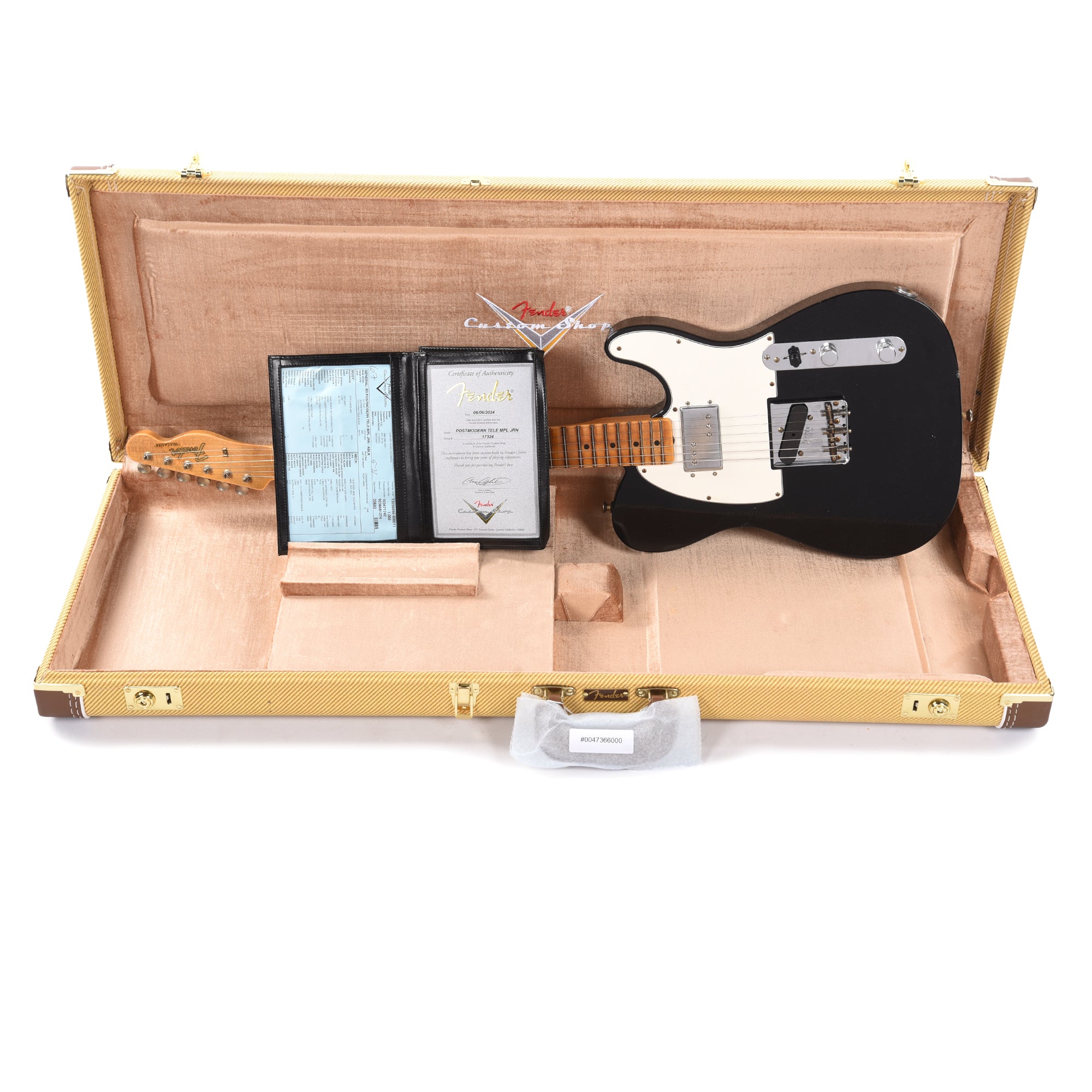 Fender Custom Shop Postmodern Telecaster Journeyman Relic Aged Black Electric Guitars / Solid Body