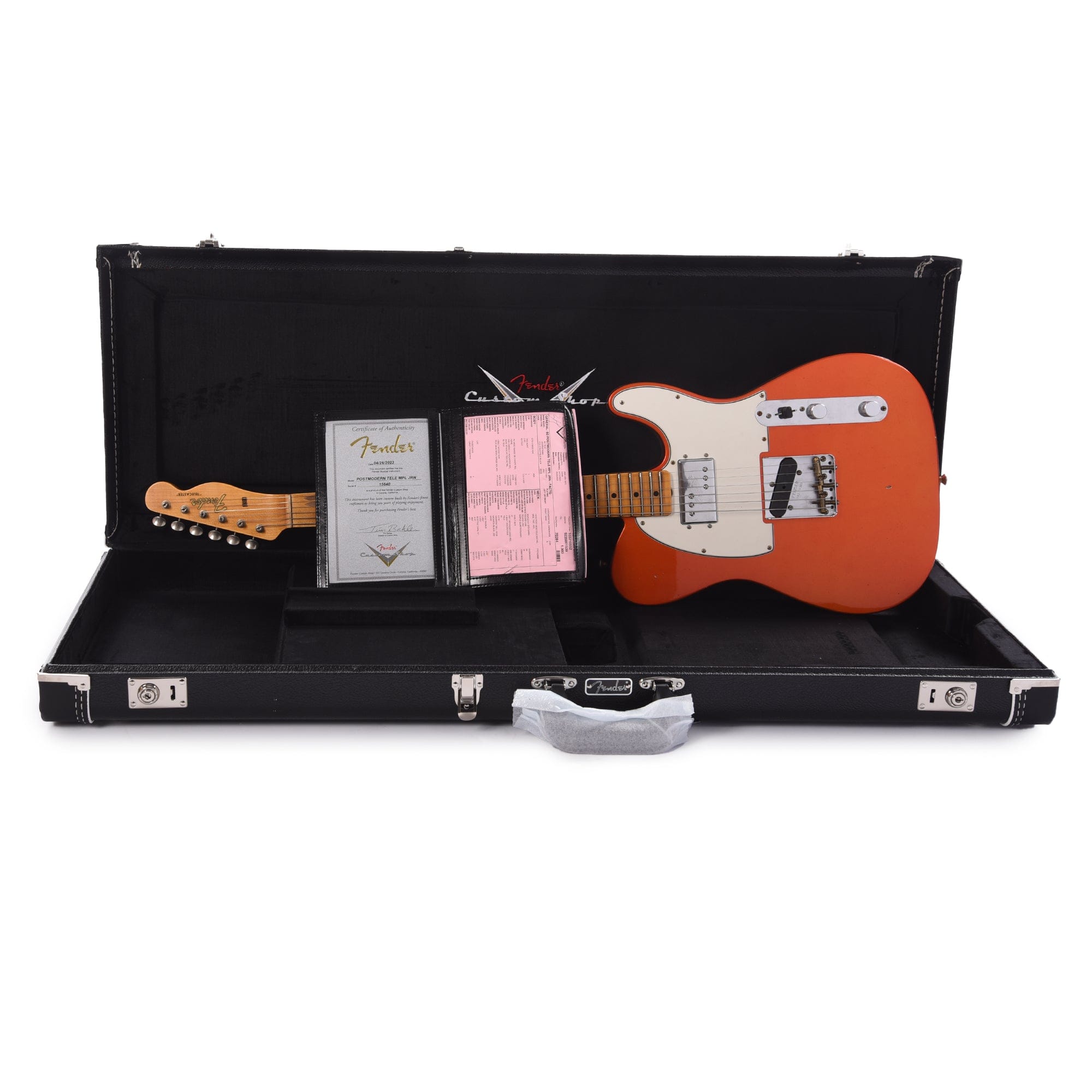 Fender Custom Shop Postmodern Telecaster Journeyman Relic Faded Aged Candy Tangerine Electric Guitars / Solid Body