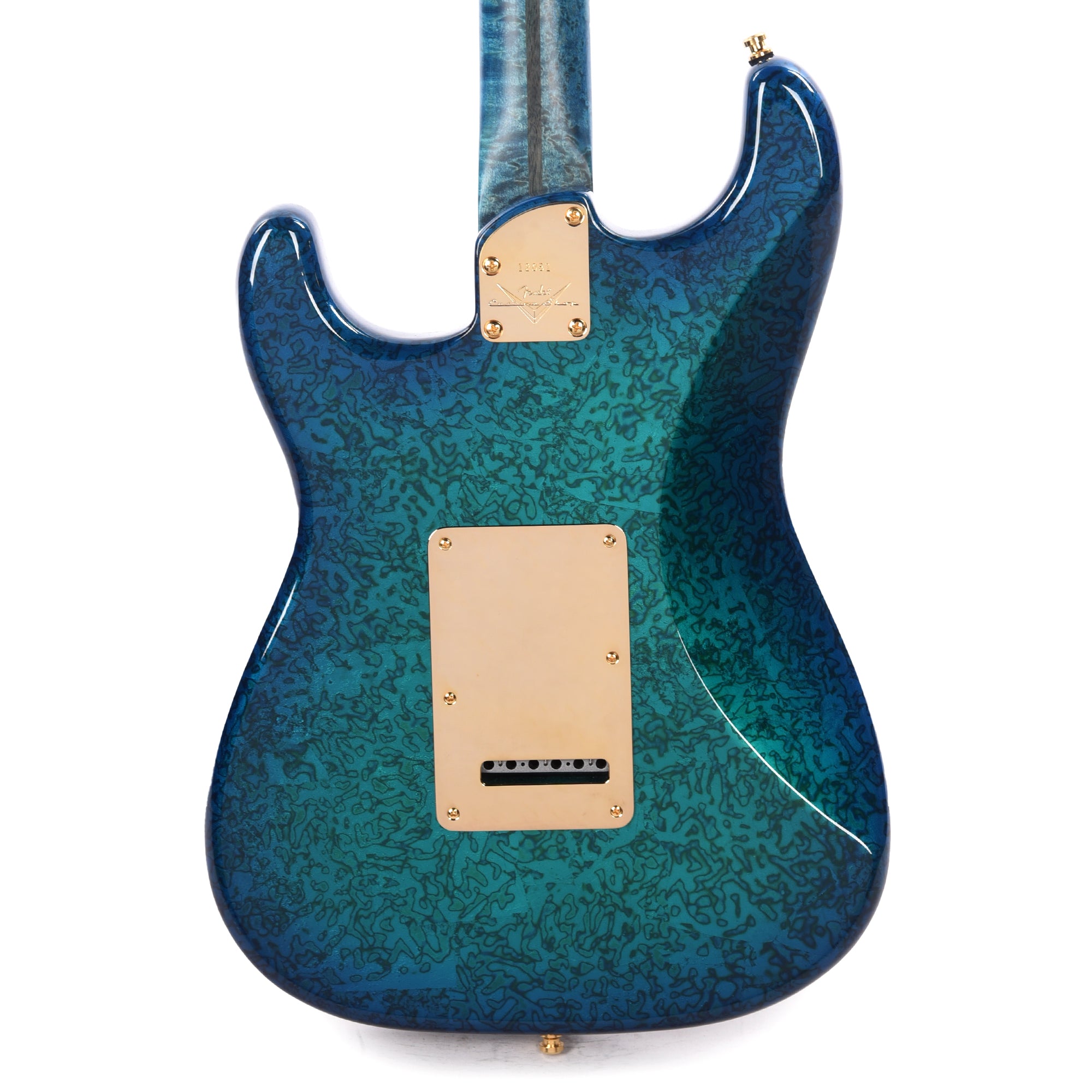Fender Custom Shop Prestige Collection Elite Stratocaster NOS Variegated Gold Leaf Finish with Sapphire Blue Burst Master Built by Jason Smith Electric Guitars / Solid Body