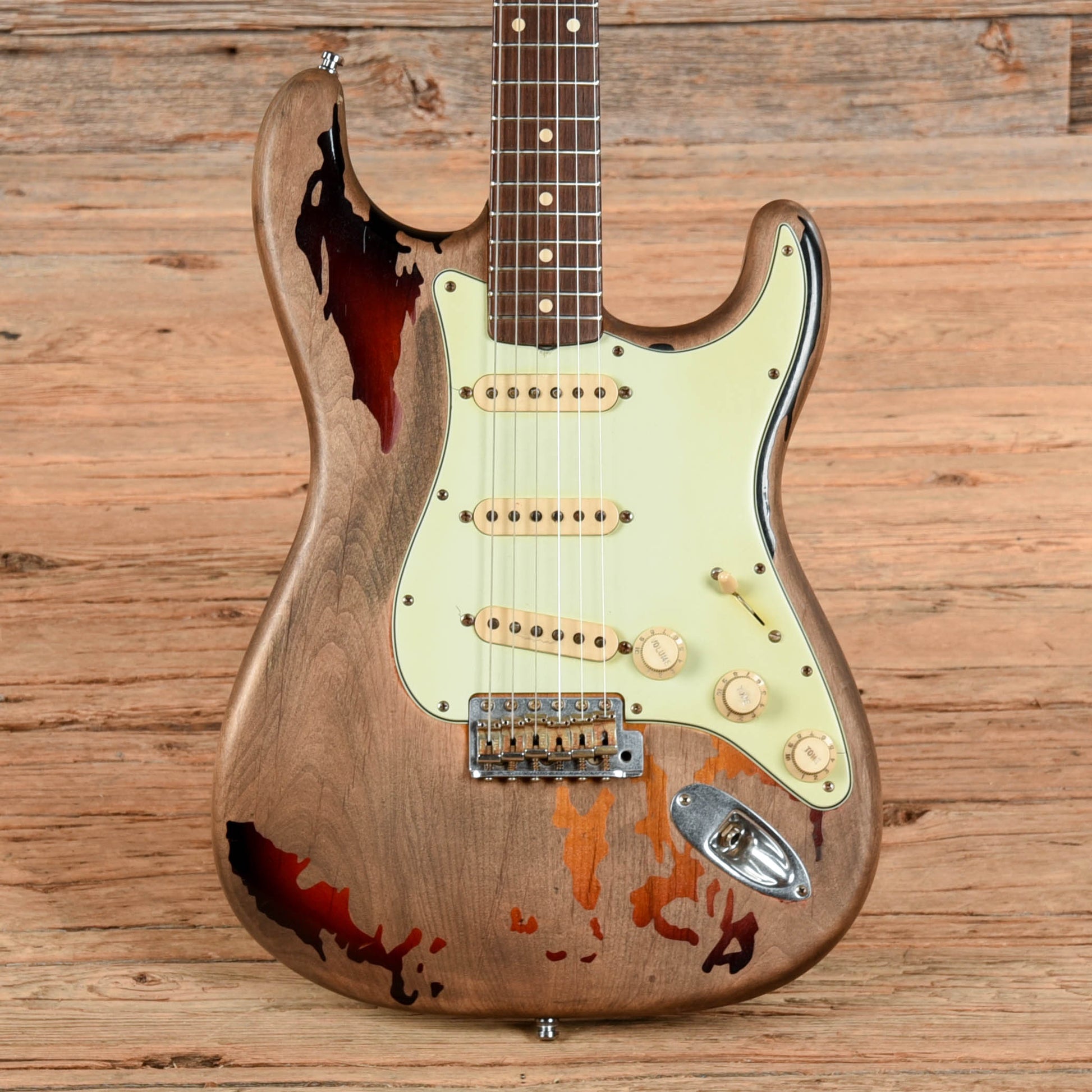 Fender Custom Shop Rory Gallager Stratocaster Sunburst 2005  - Dave Amato of REO Speedwagon Electric Guitars / Solid Body