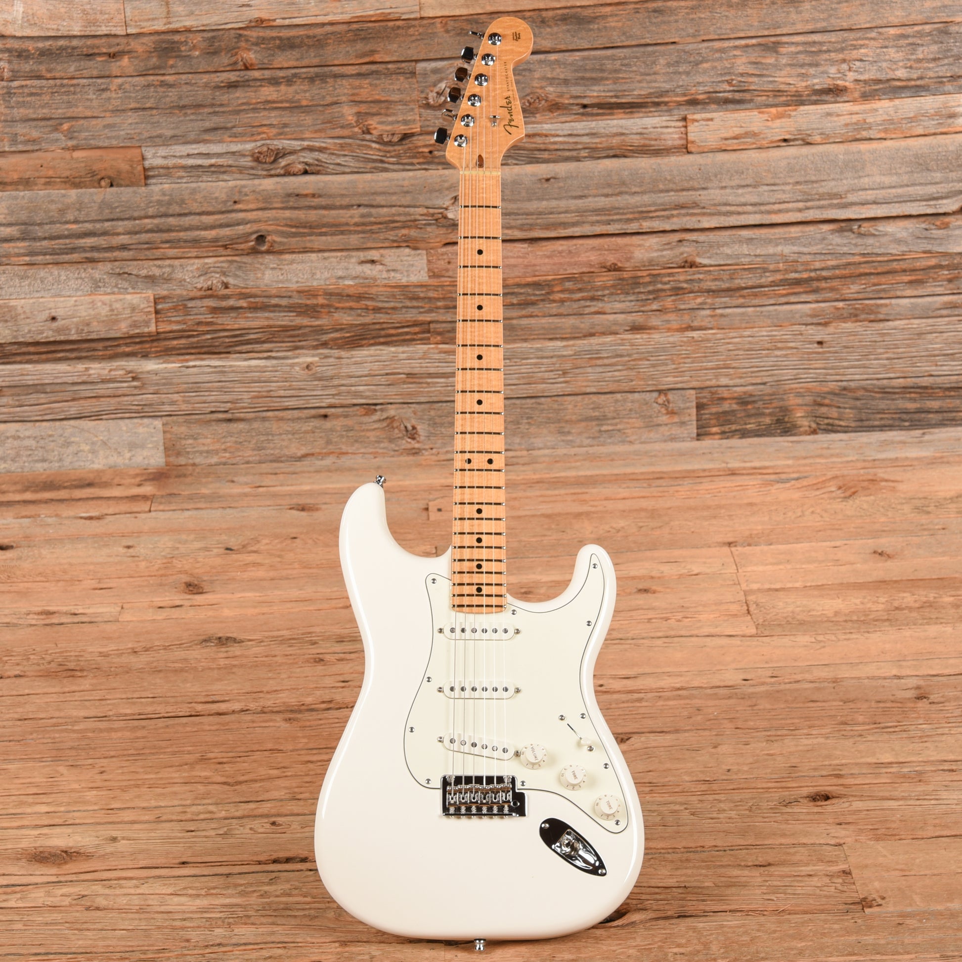 Fender Custom Shop Strat Neck with Unknown Body Polar White Electric Guitars / Solid Body