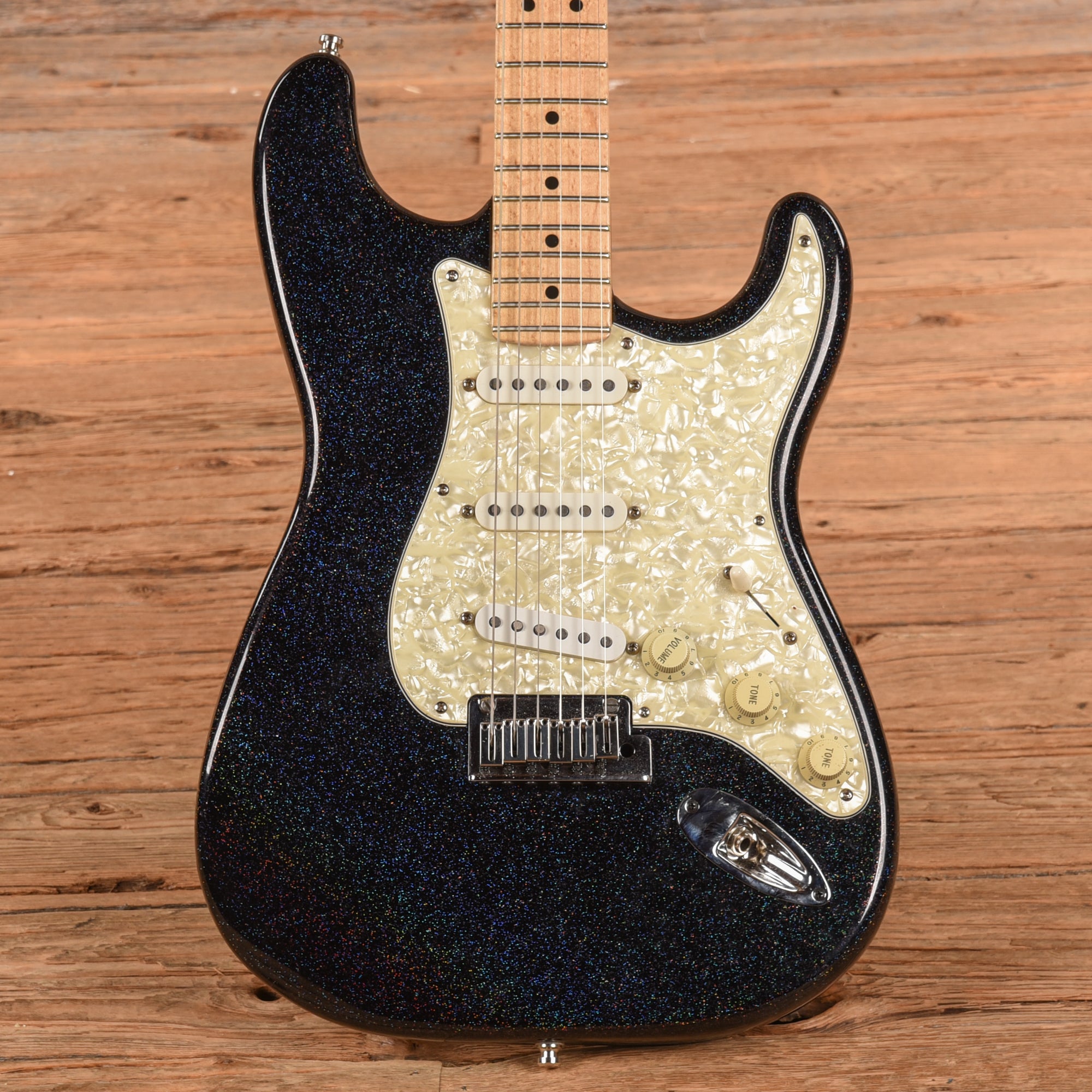 Fender Custom Shop Stratocaster Black Holoflake 1995 Electric Guitars / Solid Body