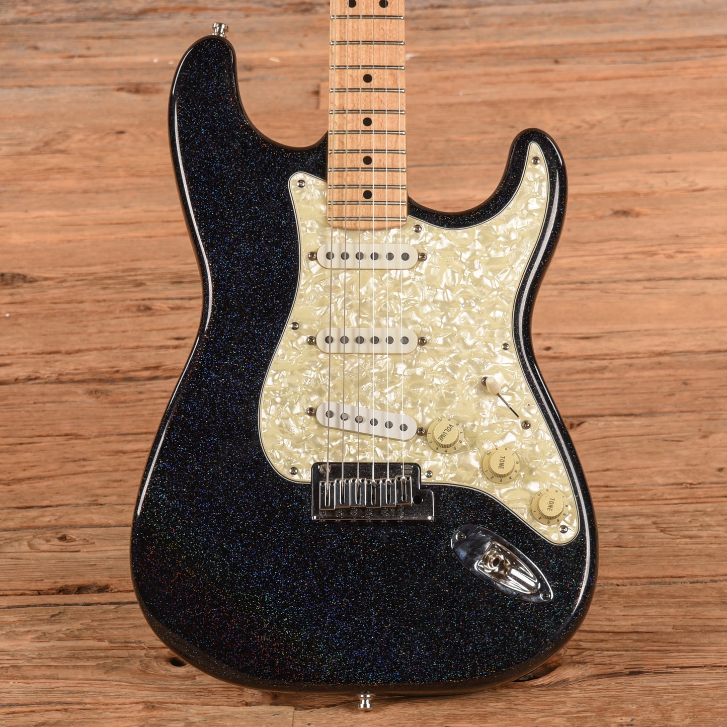 Fender Custom Shop Stratocaster Black Holoflake 1995 Electric Guitars / Solid Body