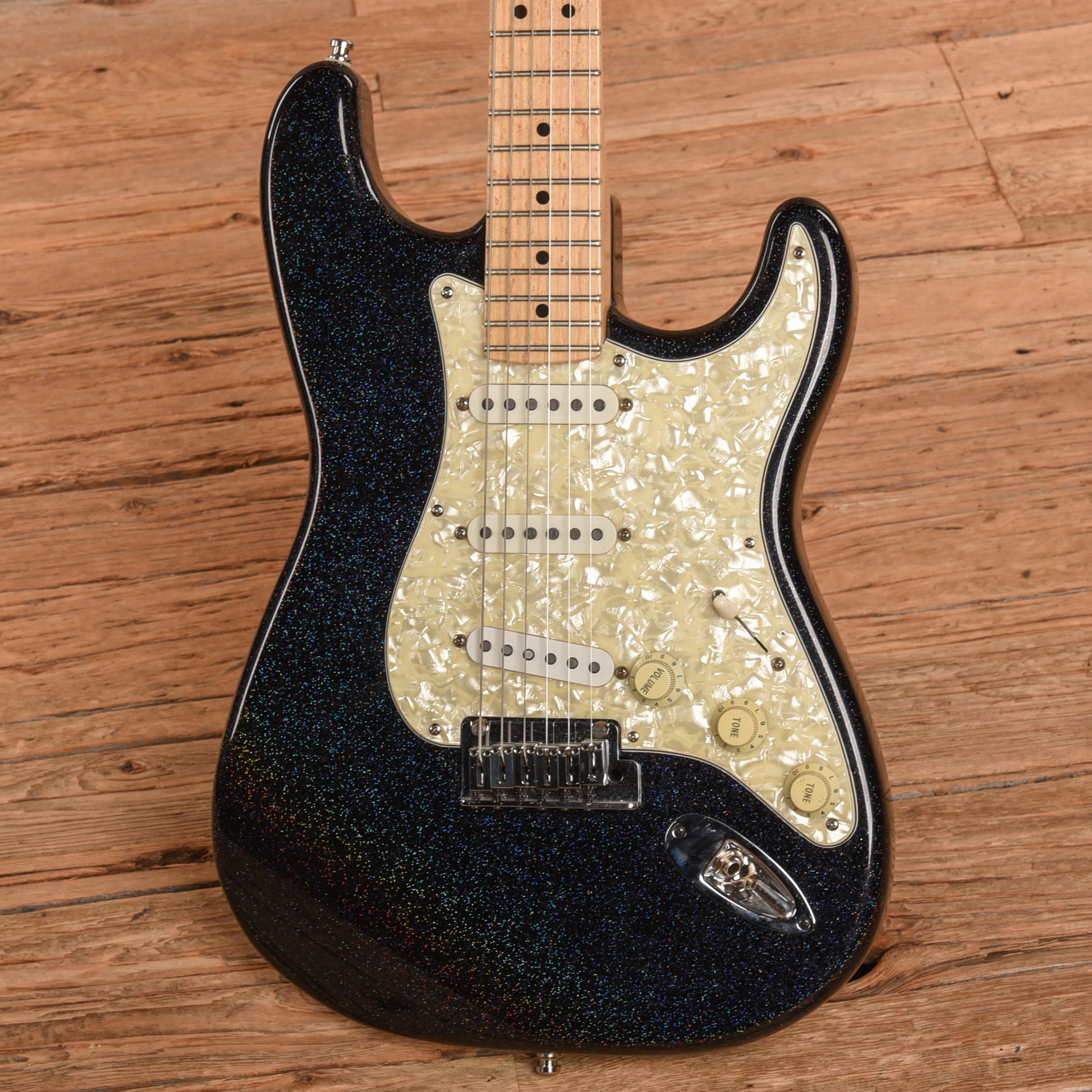 Fender Custom Shop Stratocaster Black Holoflake 1995 Electric Guitars / Solid Body