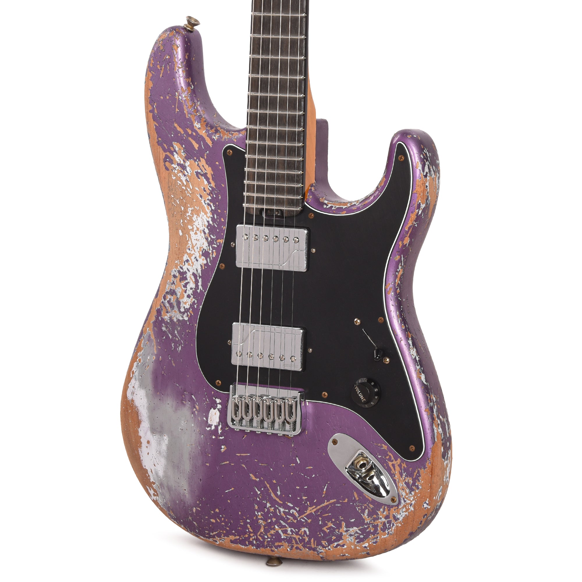 Fender Custom Shop Stratocaster Hardtail HH Heavy Relic Purple Metallic Master Built by Dennis Galuszka w/Fluence Humbuckers Electric Guitars / Solid Body