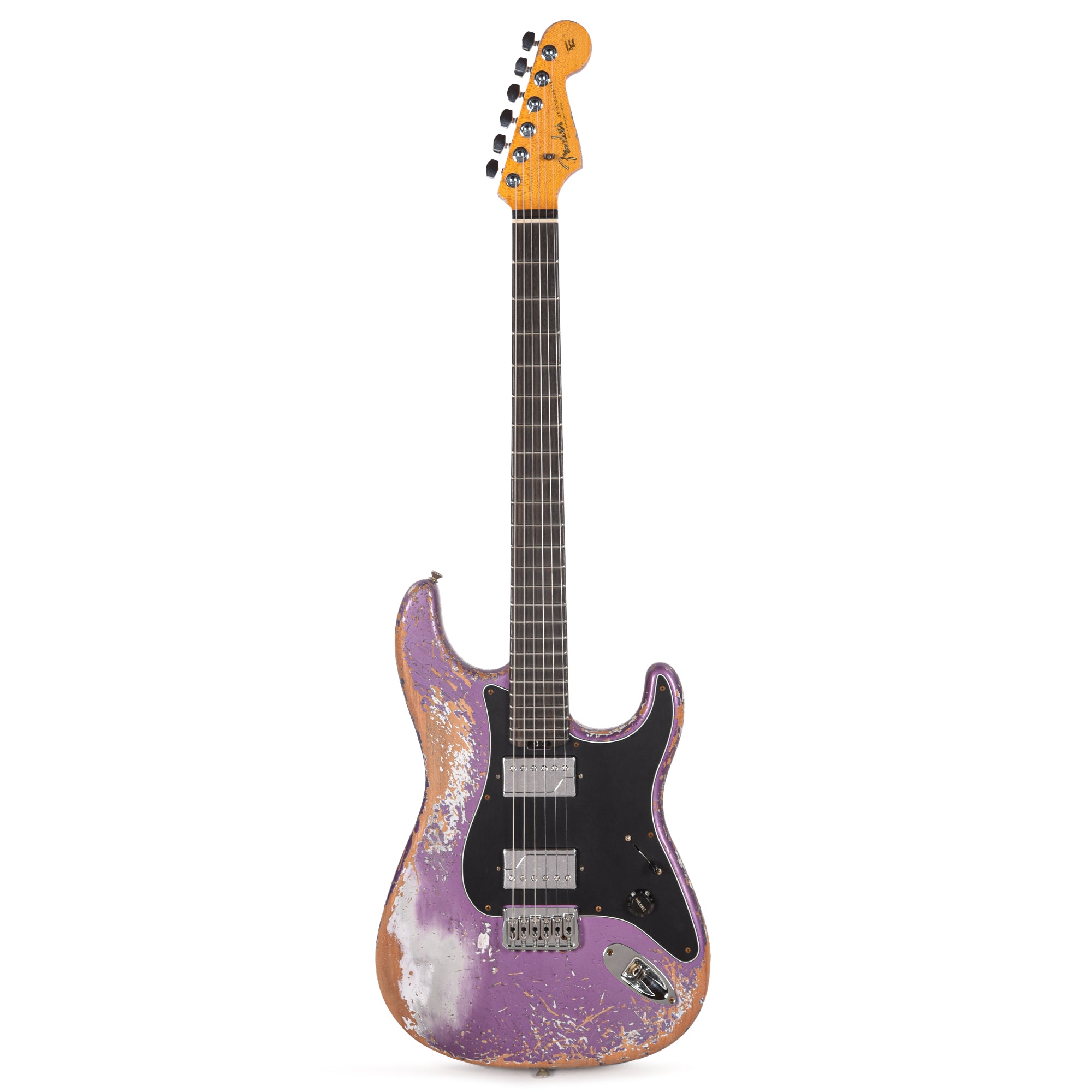 Fender Custom Shop Stratocaster Hardtail HH Heavy Relic Purple Metallic Master Built by Dennis Galuszka w/Fluence Humbuckers Electric Guitars / Solid Body