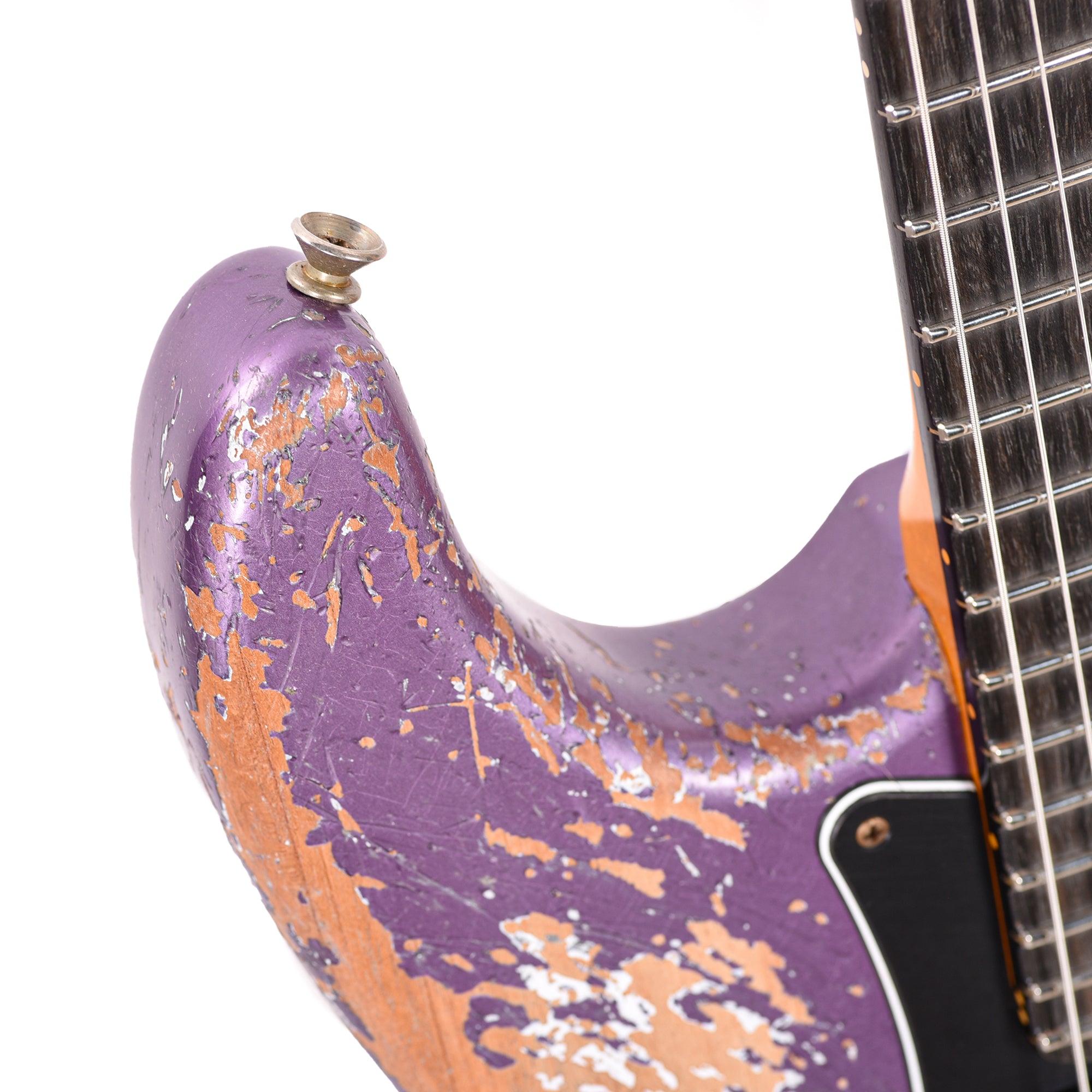 Fender Custom Shop Stratocaster Hardtail HH Heavy Relic Purple Metallic Master Built by Dennis Galuszka w/Fluence Humbuckers Electric Guitars / Solid Body