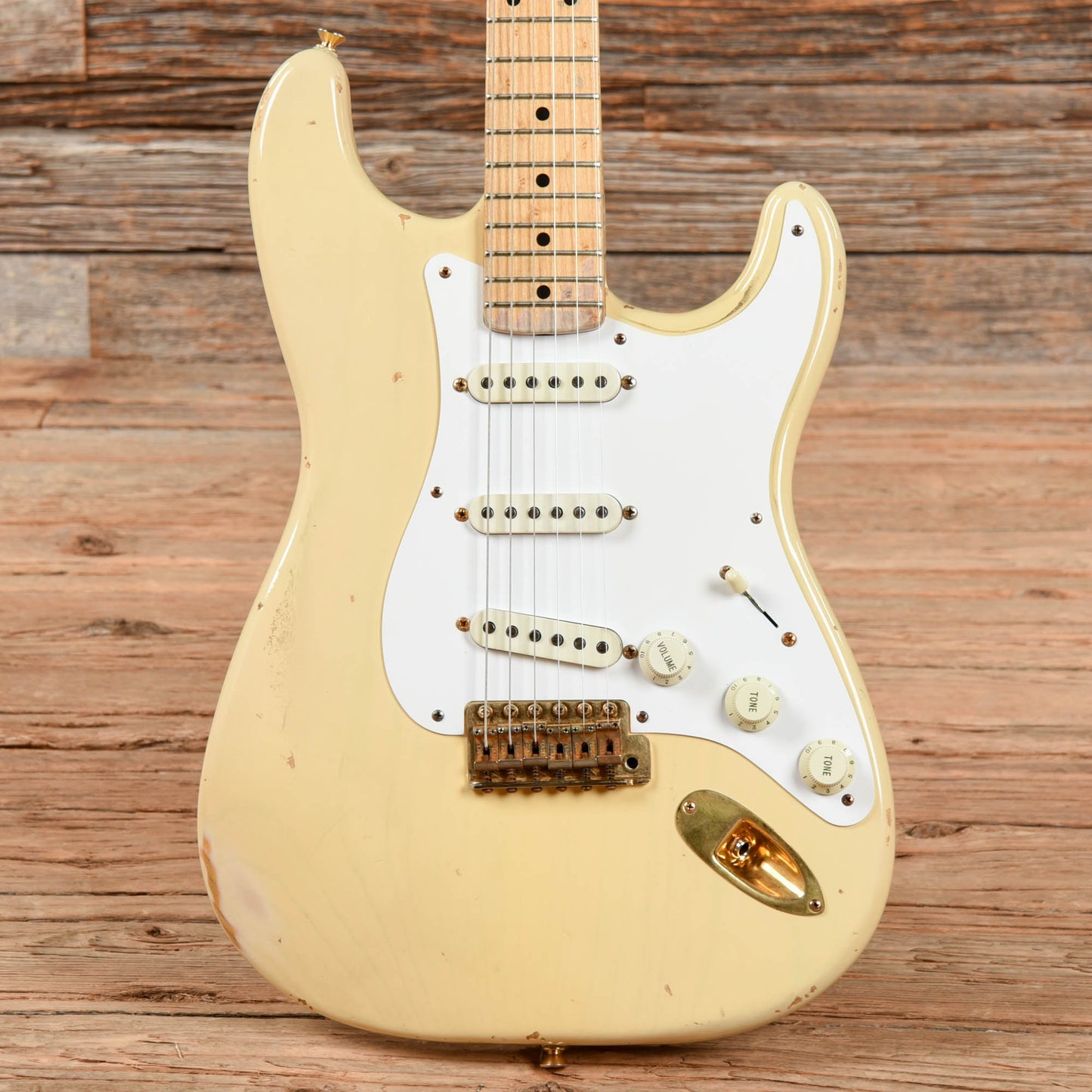 Fender Custom Shop Stratocaster Relic Olympic White 1996 Electric Guitars / Solid Body
