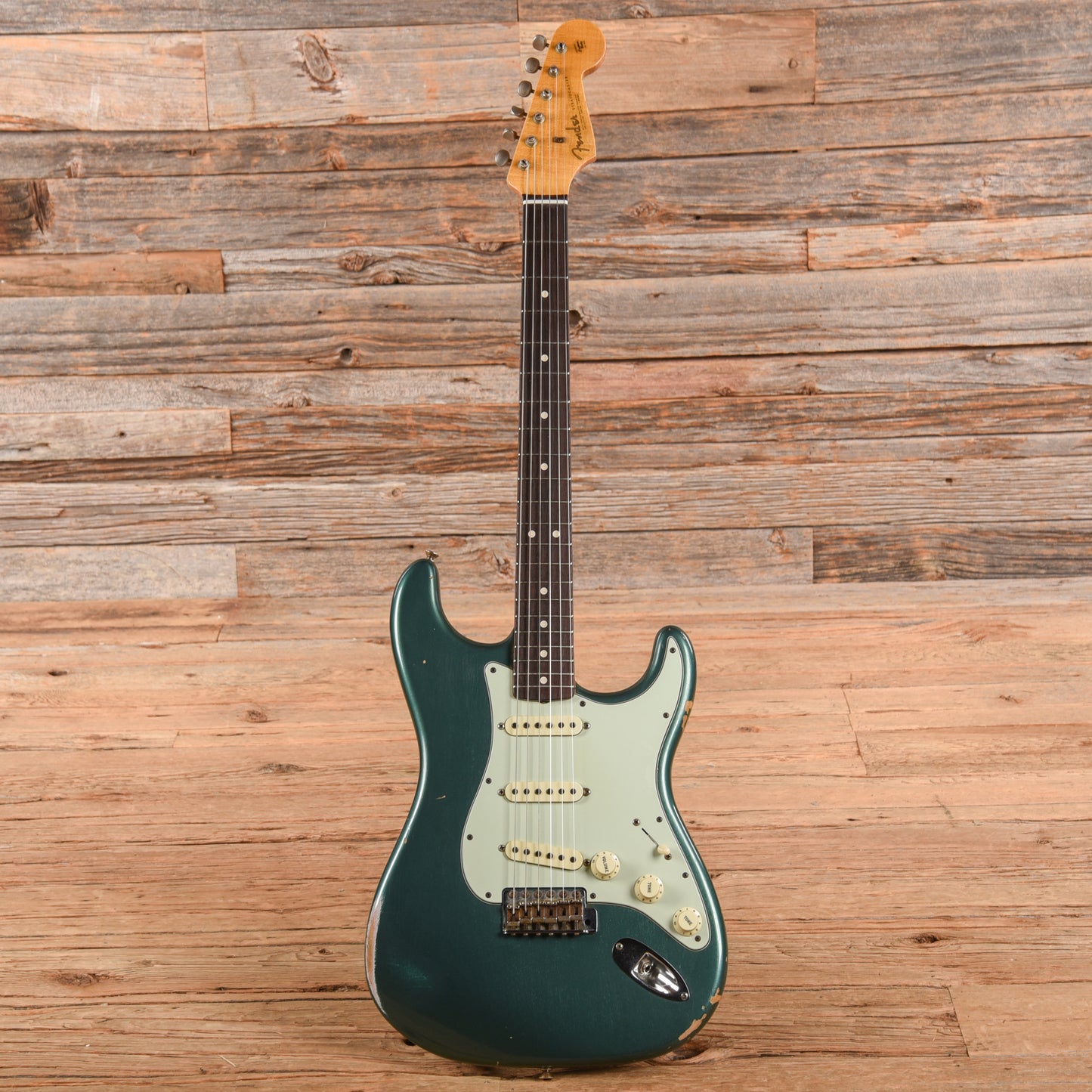 Fender Custom Shop Stratocaster Sherwood Green Metallic 2015 Electric Guitars / Solid Body