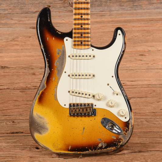 Fender Custom Shop Super Heavy Relic 1957 Stratocaster 2024, Sunburst Sunburst 2024 Electric Guitars / Solid Body