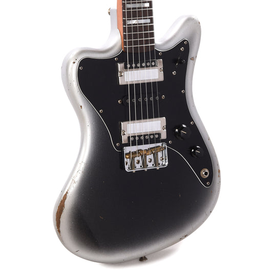 Fender Custom Shop Super-Sonic Deluxe Closet Classic Super Aged Reverse Silverburst Master Built by Levi Perry Electric Guitars / Solid Body