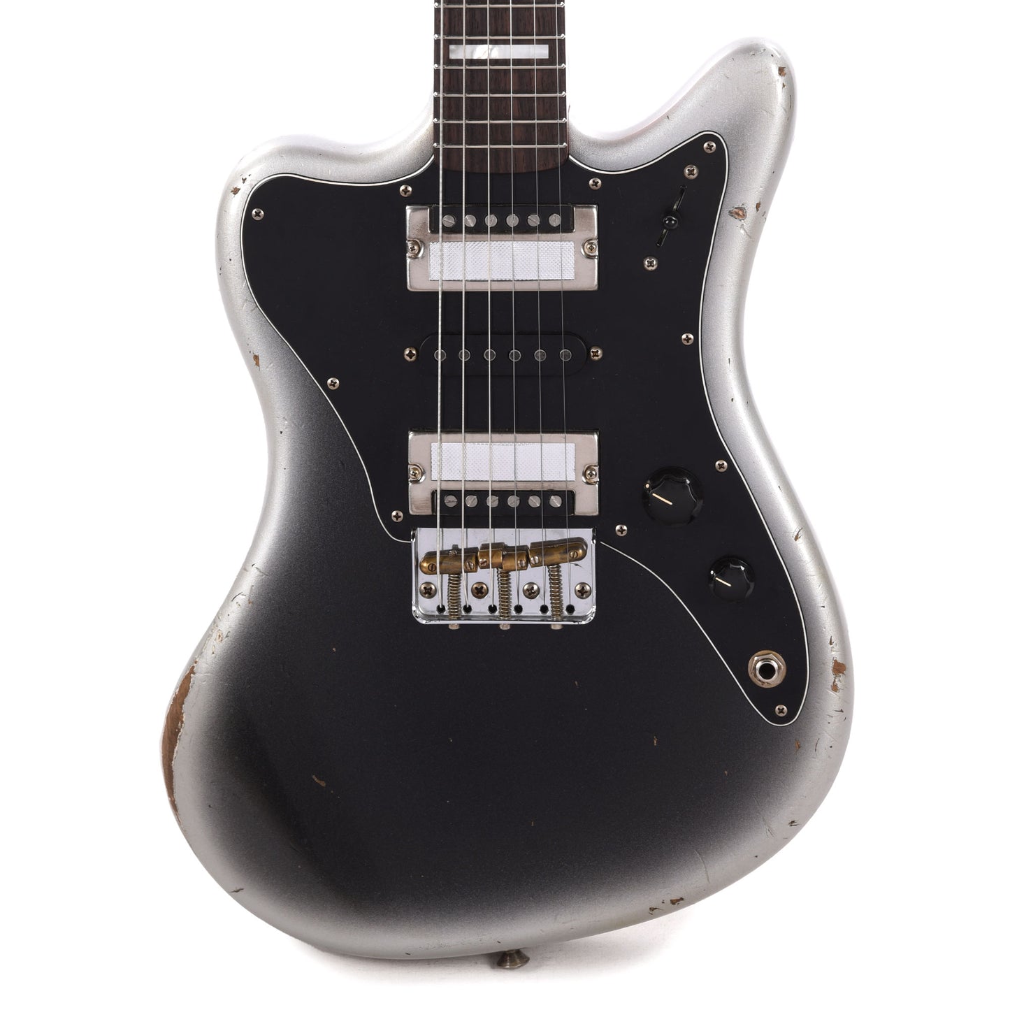 Fender Custom Shop Super-Sonic Deluxe Closet Classic Super Aged Reverse Silverburst Master Built by Levi Perry Electric Guitars / Solid Body