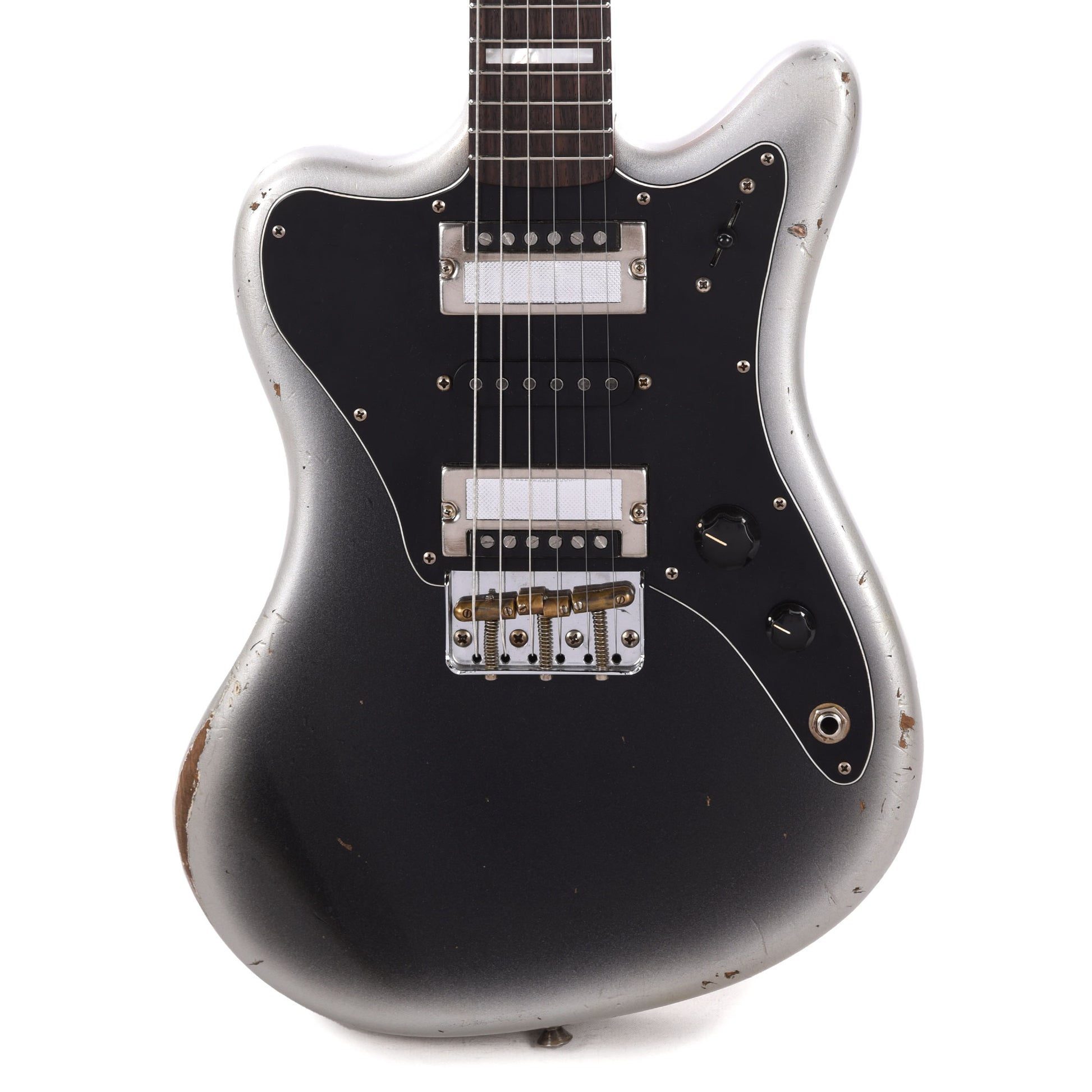 Fender Custom Shop Super-Sonic Deluxe Closet Classic Super Aged Reverse Silverburst Master Built by Levi Perry Electric Guitars / Solid Body
