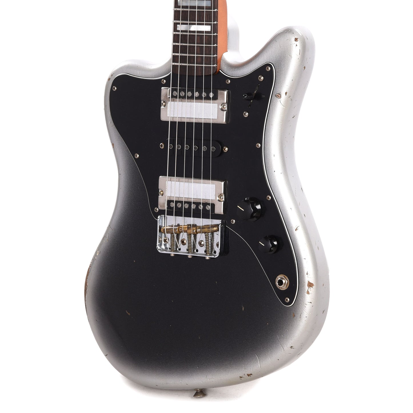 Fender Custom Shop Super-Sonic Deluxe Closet Classic Super Aged Reverse Silverburst Master Built by Levi Perry Electric Guitars / Solid Body