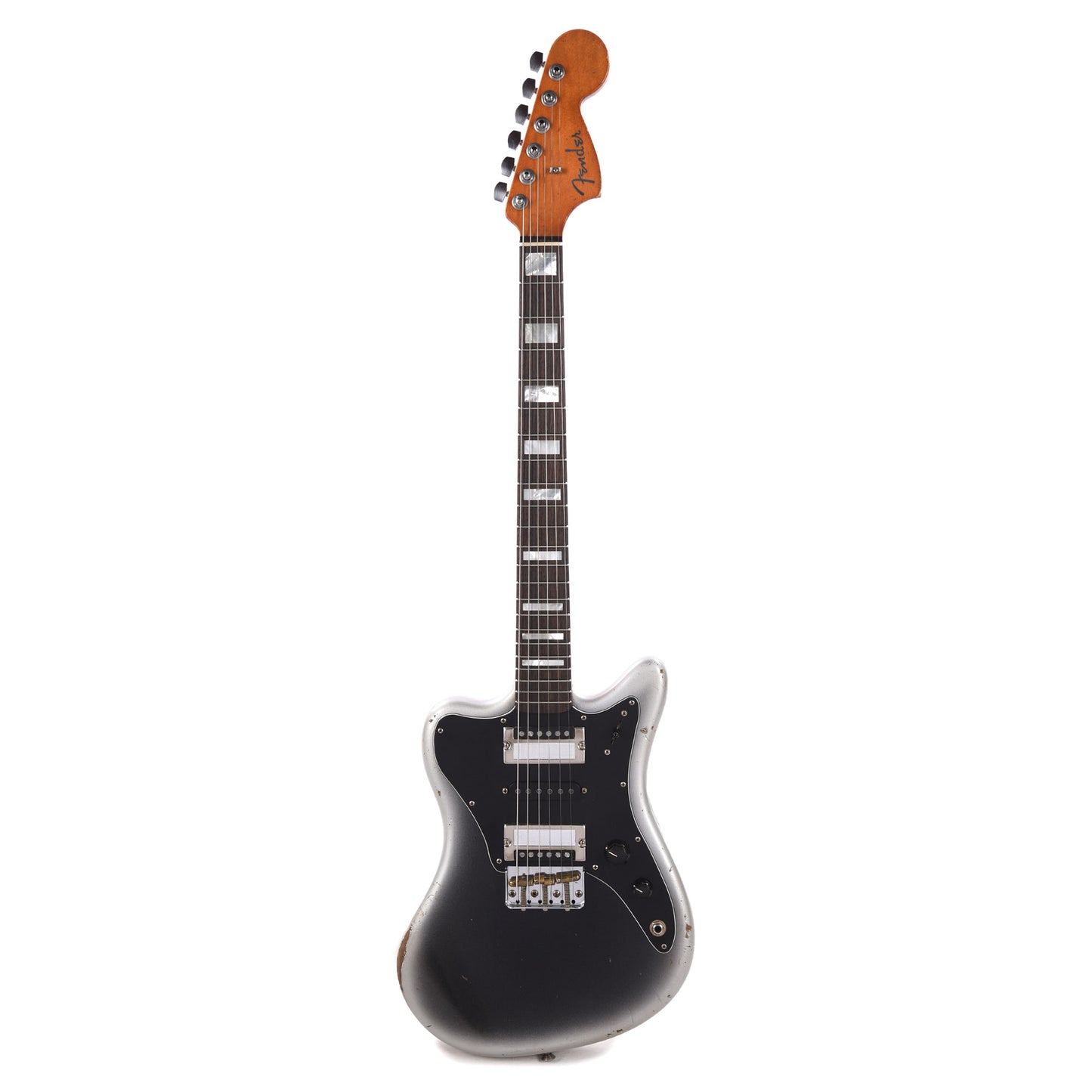 Fender Custom Shop Super-Sonic Deluxe Closet Classic Super Aged Reverse Silverburst Master Built by Levi Perry Electric Guitars / Solid Body