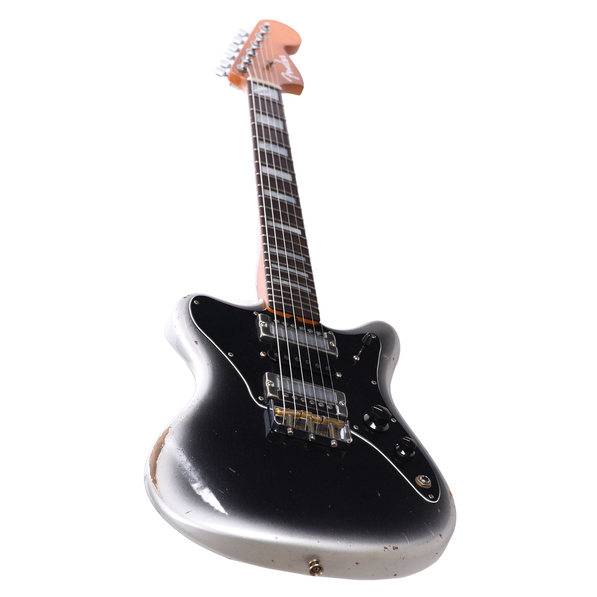 Fender Custom Shop Super-Sonic Deluxe Closet Classic Super Aged Reverse Silverburst Master Built by Levi Perry Electric Guitars / Solid Body