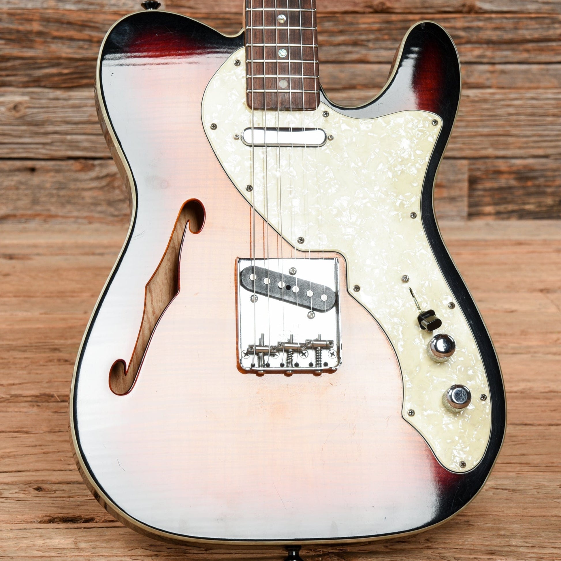 Fender Custom Shop Telecaster Thinline Sunburst 1995 Electric Guitars / Solid Body