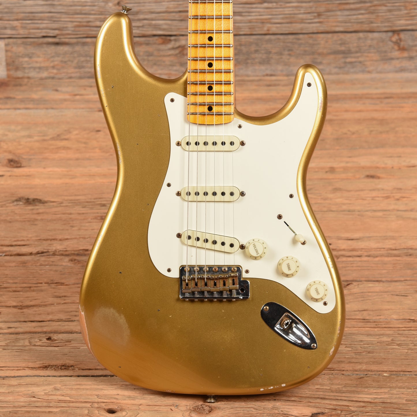 Fender Custom Shop Time Machine '57 Stratocaster Relic Aged HLE Gold 2022 Electric Guitars / Solid Body