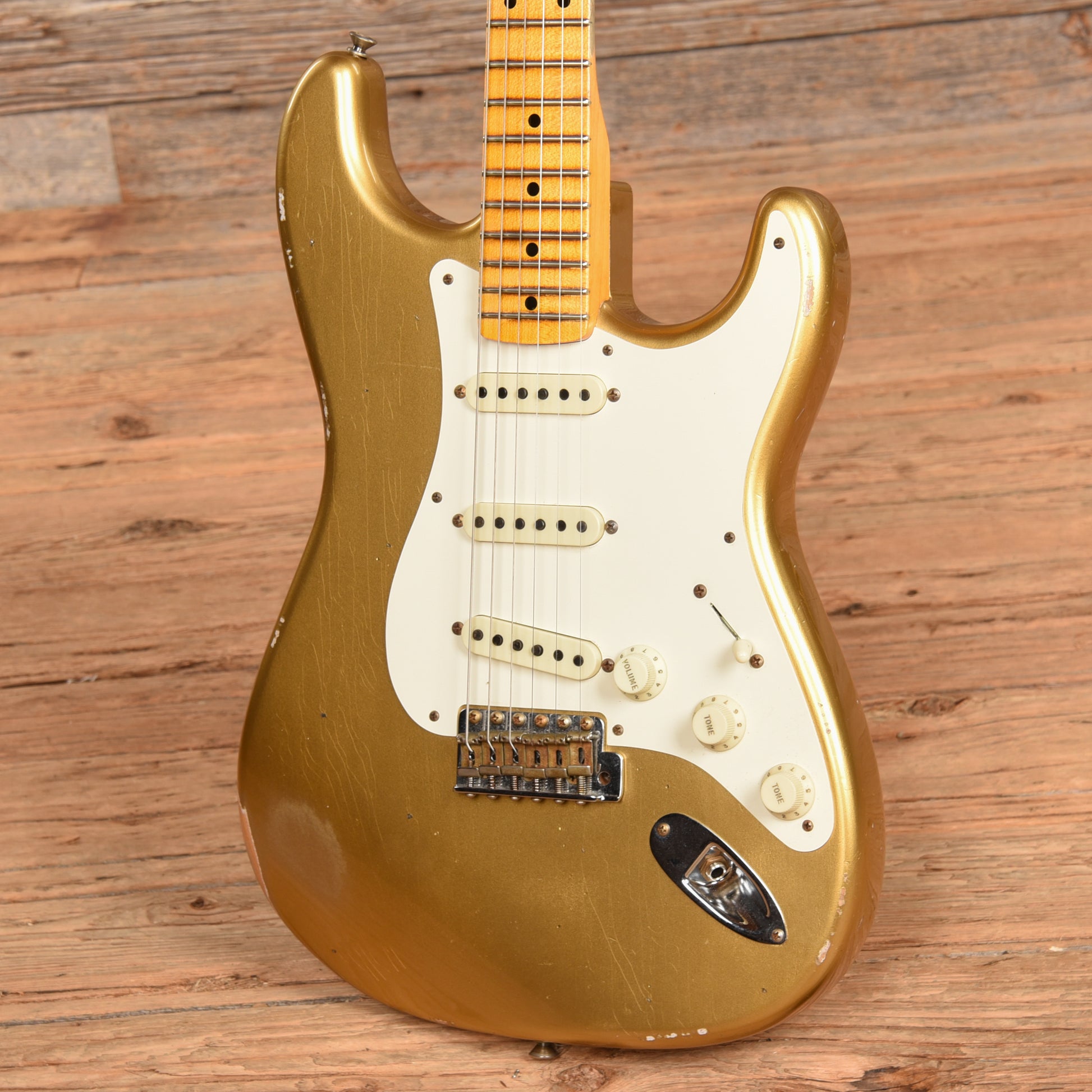 Fender Custom Shop Time Machine '57 Stratocaster Relic Aged HLE Gold 2022 Electric Guitars / Solid Body