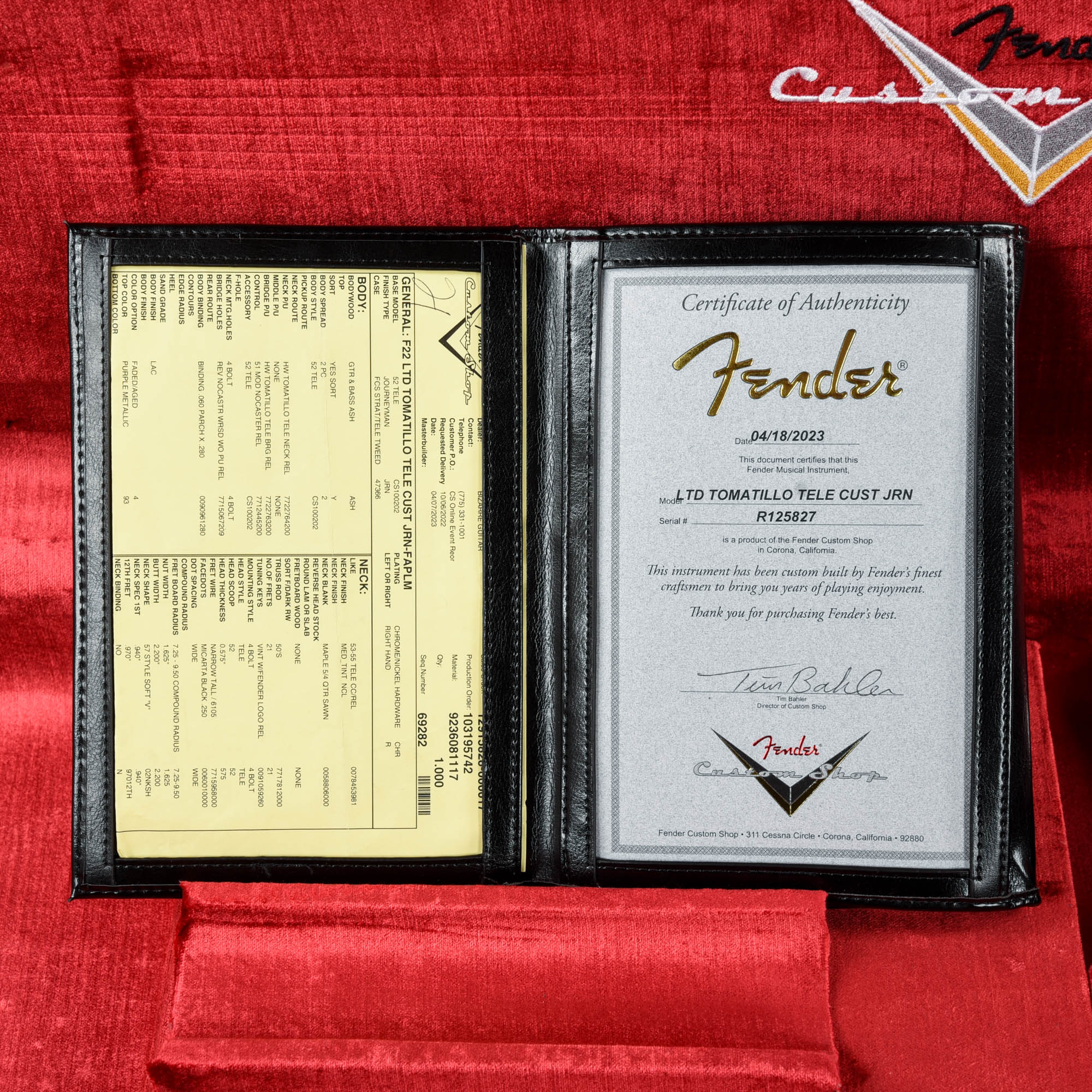 Fender Custom Shop Tomatillo Telecaster Journeyman Relic  2023 Electric Guitars / Solid Body