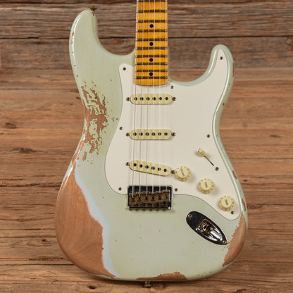 Fender Custom Shop Troposphere Stratocaster Hardtail Relic Super Faded Aged Sonic Blue 2021 Electric Guitars / Solid Body