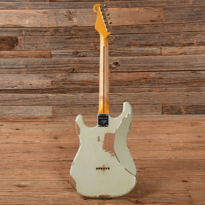 Fender Custom Shop Troposphere Stratocaster Hardtail Relic Super Faded Aged Sonic Blue 2021 Electric Guitars / Solid Body