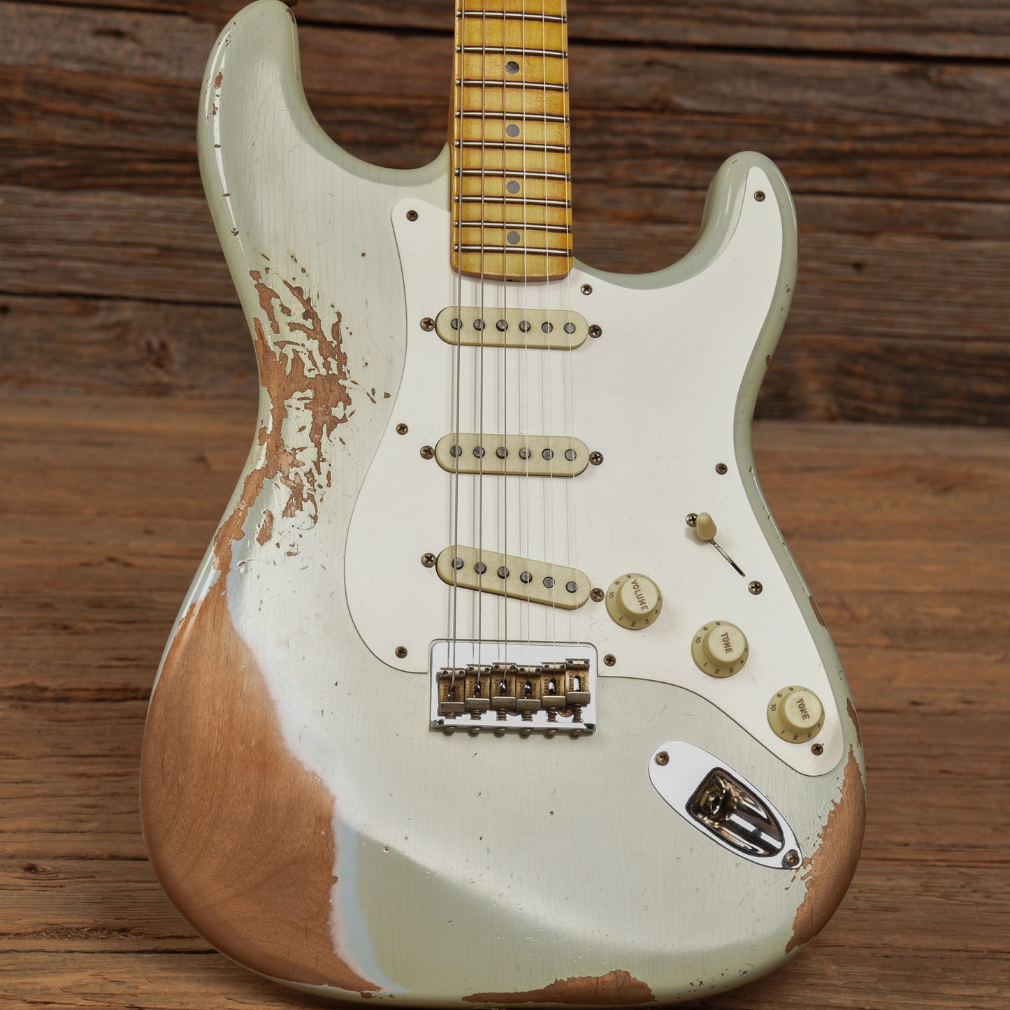 Fender Custom Shop Troposphere Stratocaster Hardtail Relic Super Faded Aged Sonic Blue 2021 Electric Guitars / Solid Body