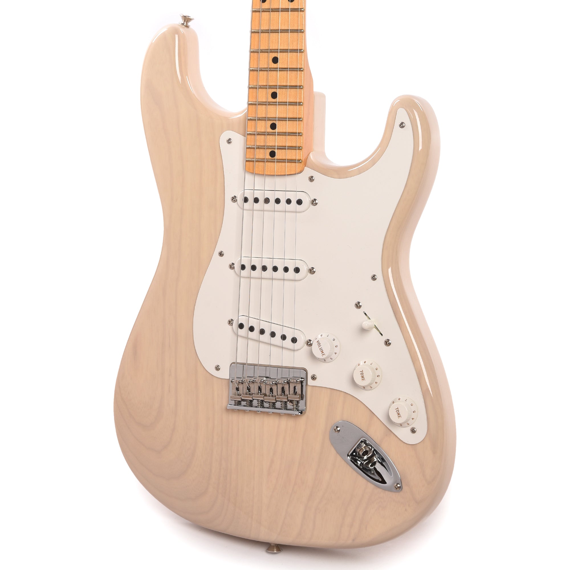 Fender Custom Shop Vintage Custom 1955 Hardtail Stratocaster Aged White Blonde Electric Guitars / Solid Body