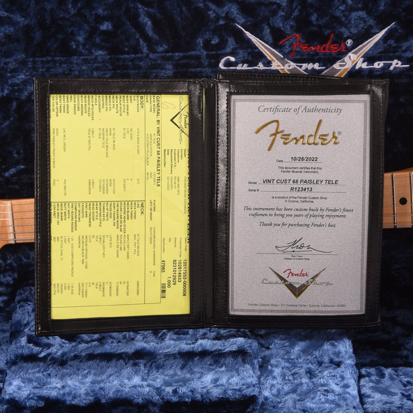 Fender Custom Shop Vintage Custom '68 Telecaster NOS Pink Paisley Electric Guitars / Solid Body