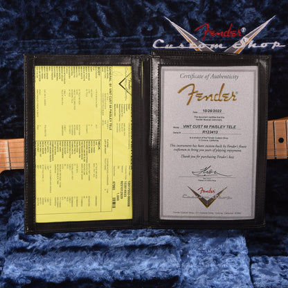 Fender Custom Shop Vintage Custom '68 Telecaster NOS Pink Paisley Electric Guitars / Solid Body