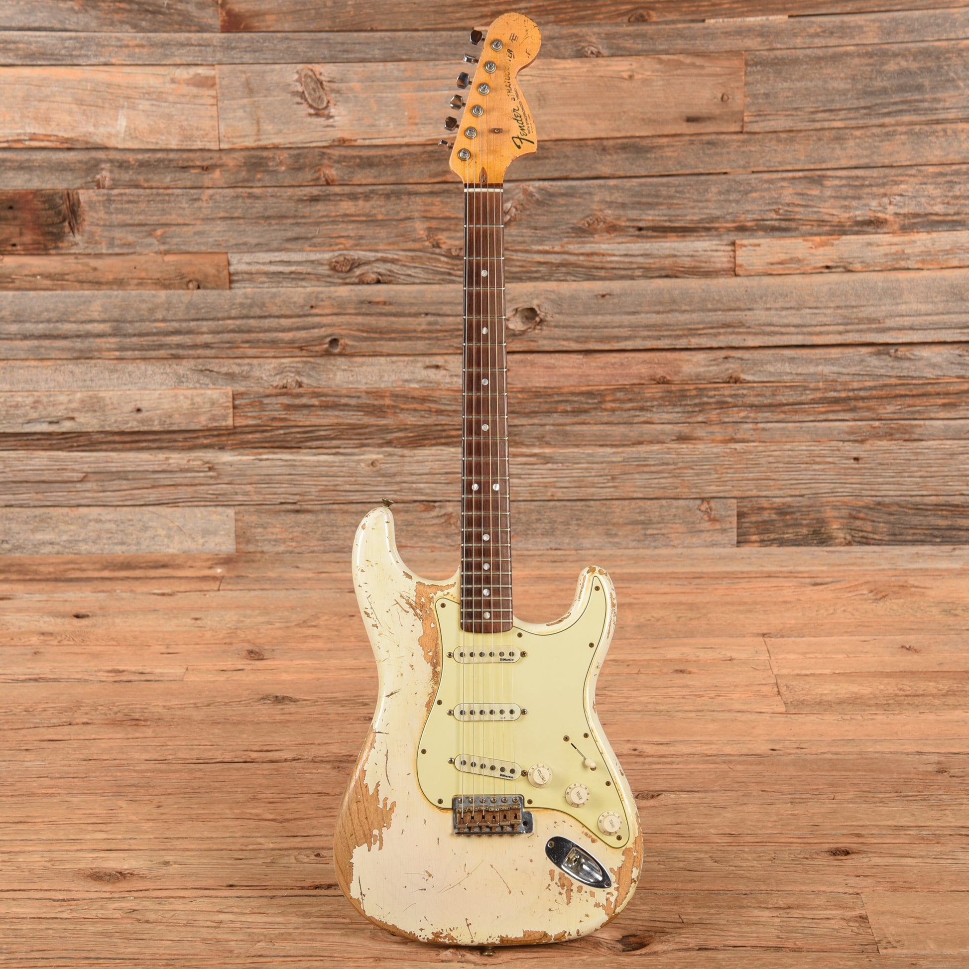 Fender Custom Shop Vintage Stratocaster Heavy Relic Olympic White 2009 Electric Guitars / Solid Body