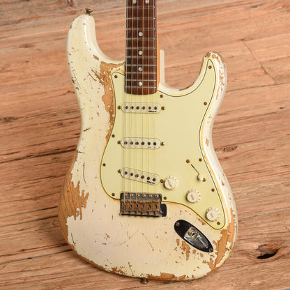 Fender Custom Shop Vintage Stratocaster Heavy Relic Olympic White 2009 Electric Guitars / Solid Body