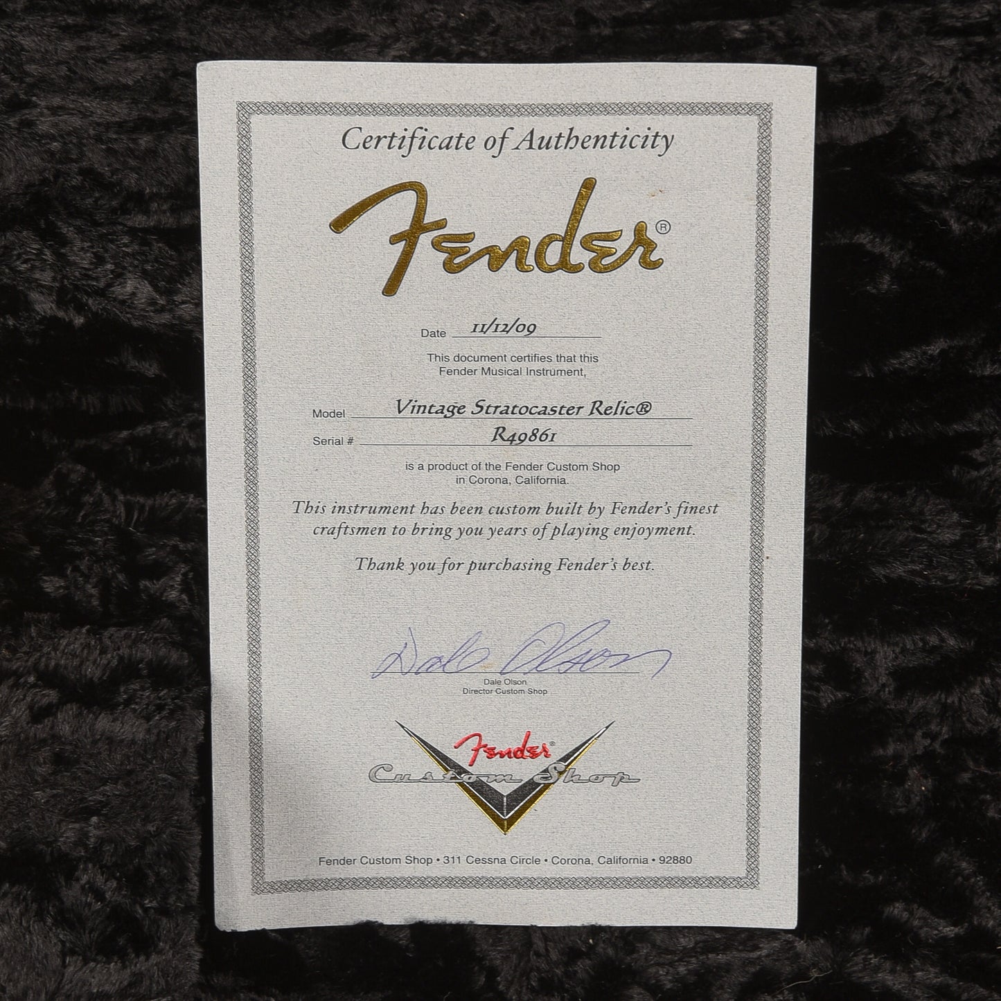Fender Custom Shop Vintage Stratocaster Heavy Relic Olympic White 2009 Electric Guitars / Solid Body
