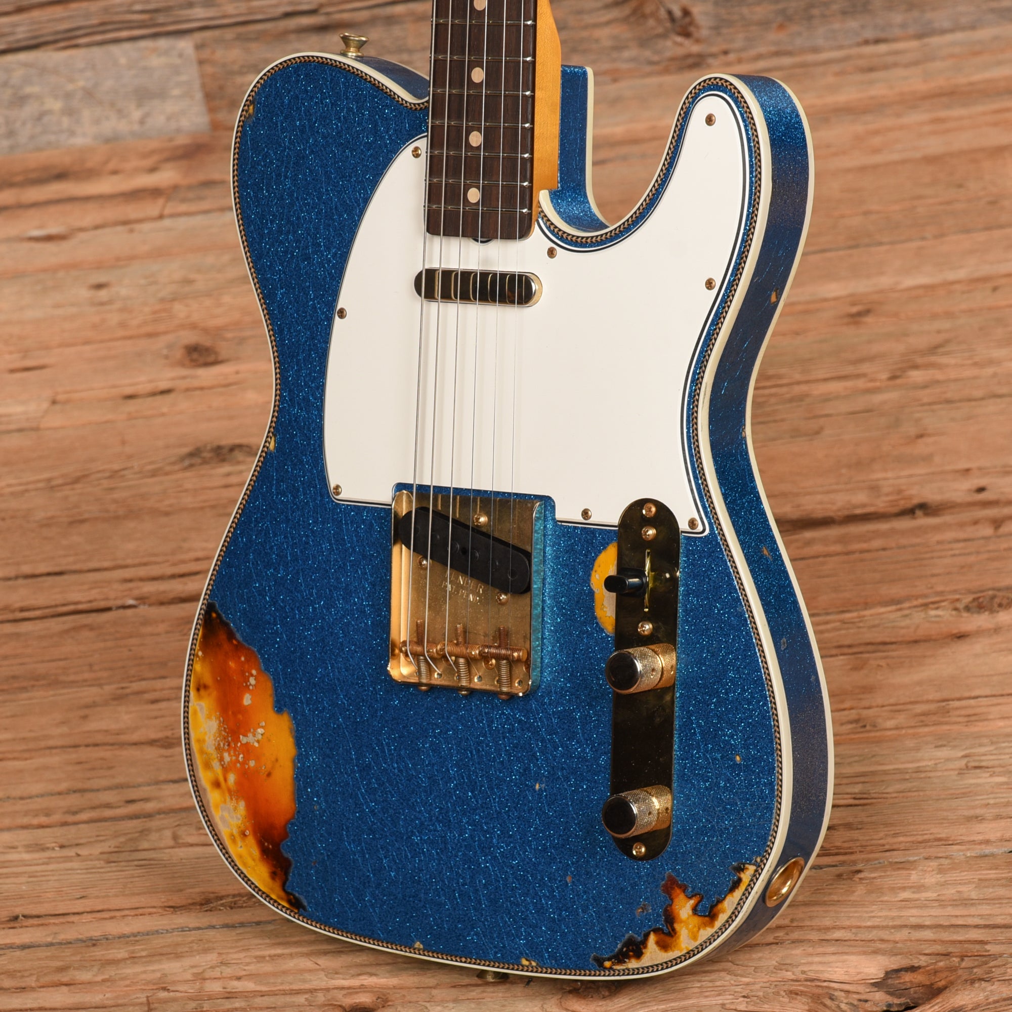 Fender Custom Shop Wildwood 10 59 Telecaster Relic Blue Sparkle 2022 Electric Guitars / Solid Body