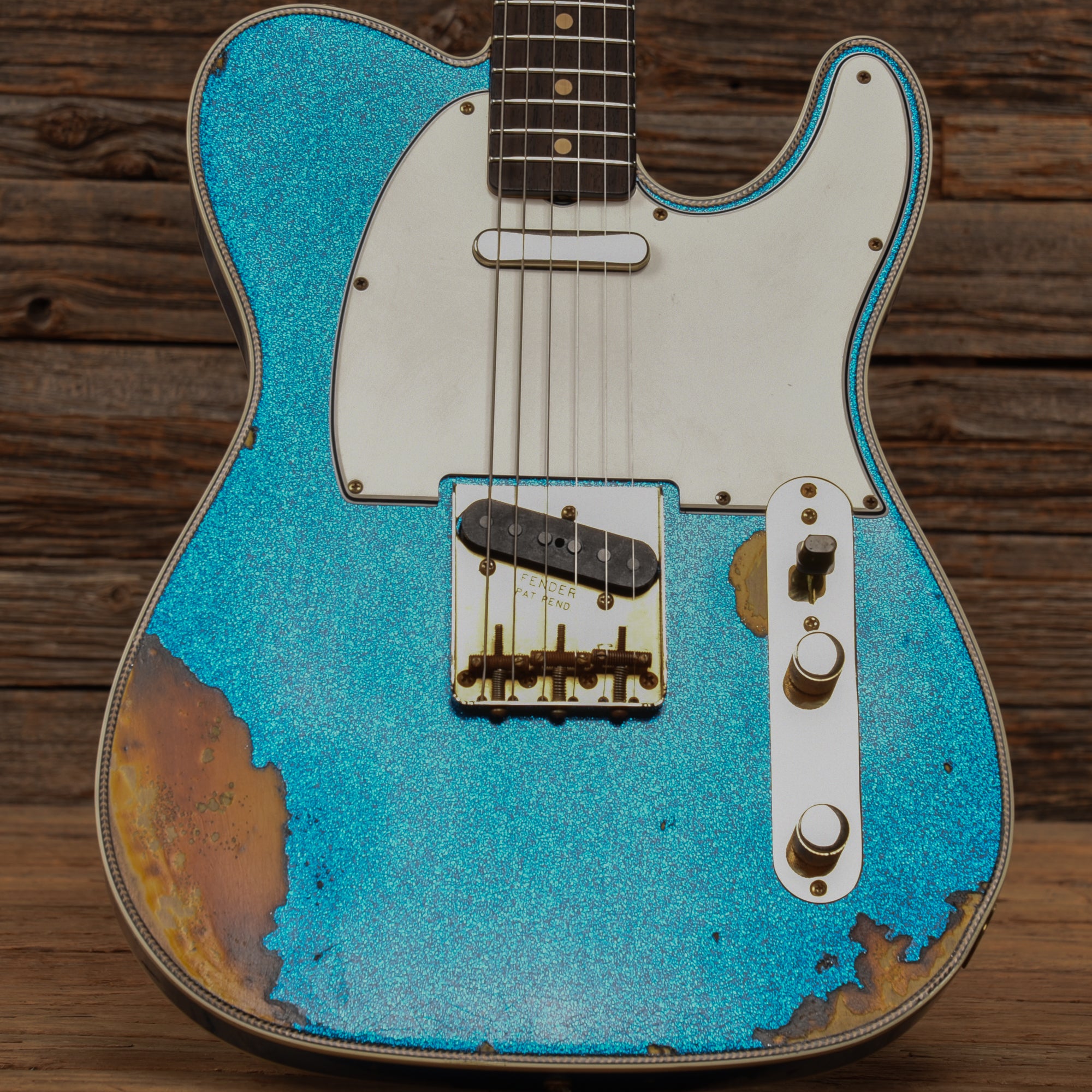 Fender Custom Shop Wildwood 10 59 Telecaster Relic Blue Sparkle 2022 Electric Guitars / Solid Body