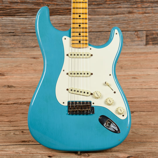 Fender Custom Shop WW10 '55 Stratocaster Journeyman Relic Faded Taos Turquoise 2015 Electric Guitars / Solid Body