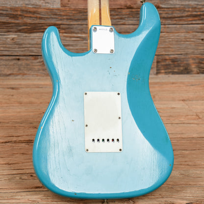 Fender Custom Shop WW10 '55 Stratocaster Journeyman Relic Faded Taos Turquoise 2015 Electric Guitars / Solid Body