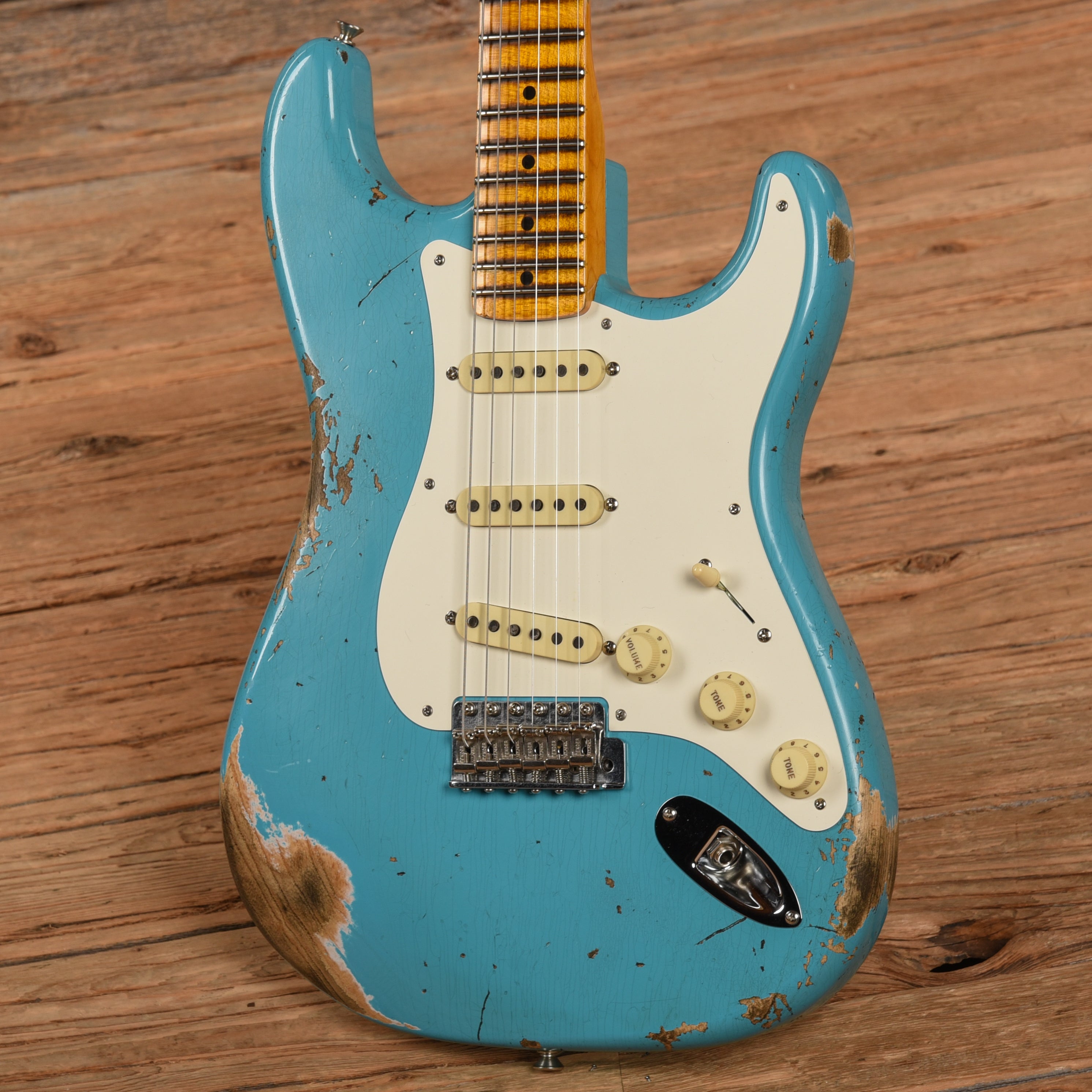 Fender Custom Shop WW10 57 Stratocaster Heavy Relic Taos Turquoise 2021 Electric Guitars / Solid Body