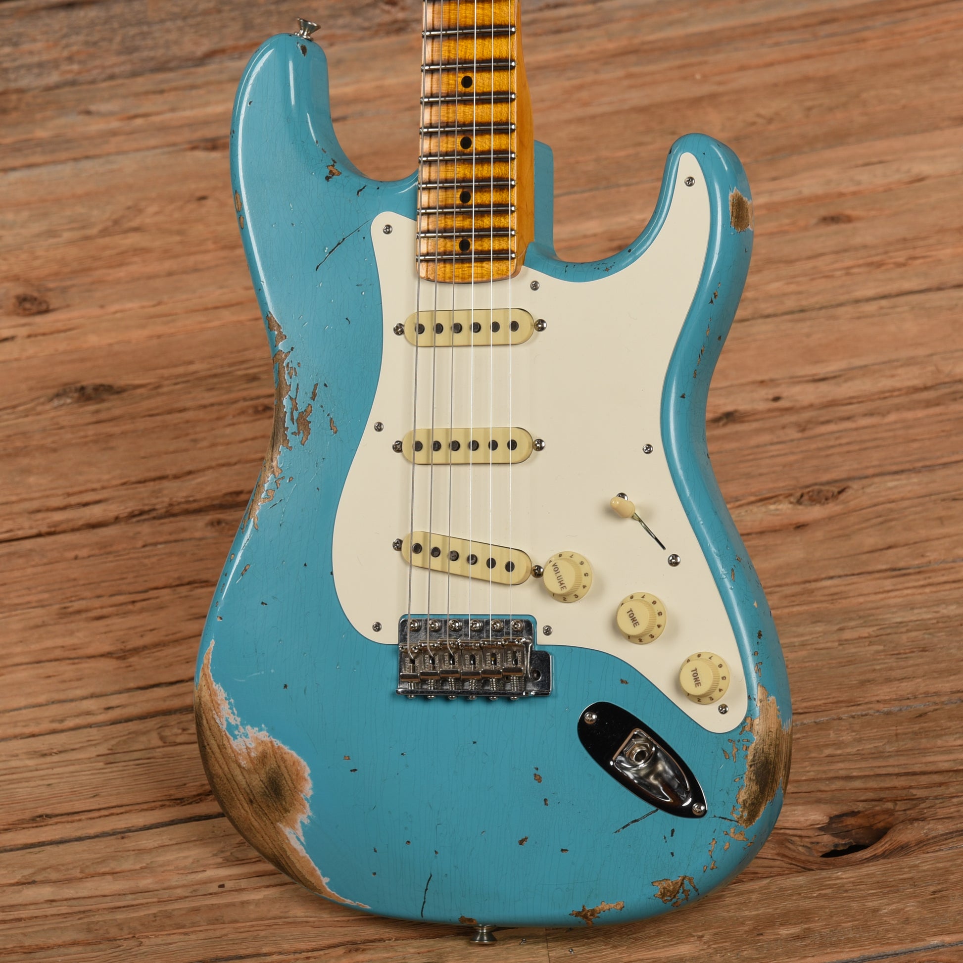 Fender Custom Shop WW10 57 Stratocaster Heavy Relic Taos Turquoise 2021 Electric Guitars / Solid Body