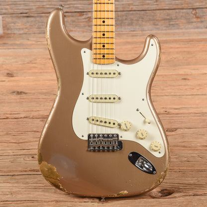 Fender Custom Shop WW10 '57 Stratocaster Relic Shoreline Gold 2016 Electric Guitars / Solid Body