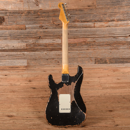 Fender Custom Shop WW10 '61 Stratocaster Super Heavy Relic Black Electric Guitars / Solid Body
