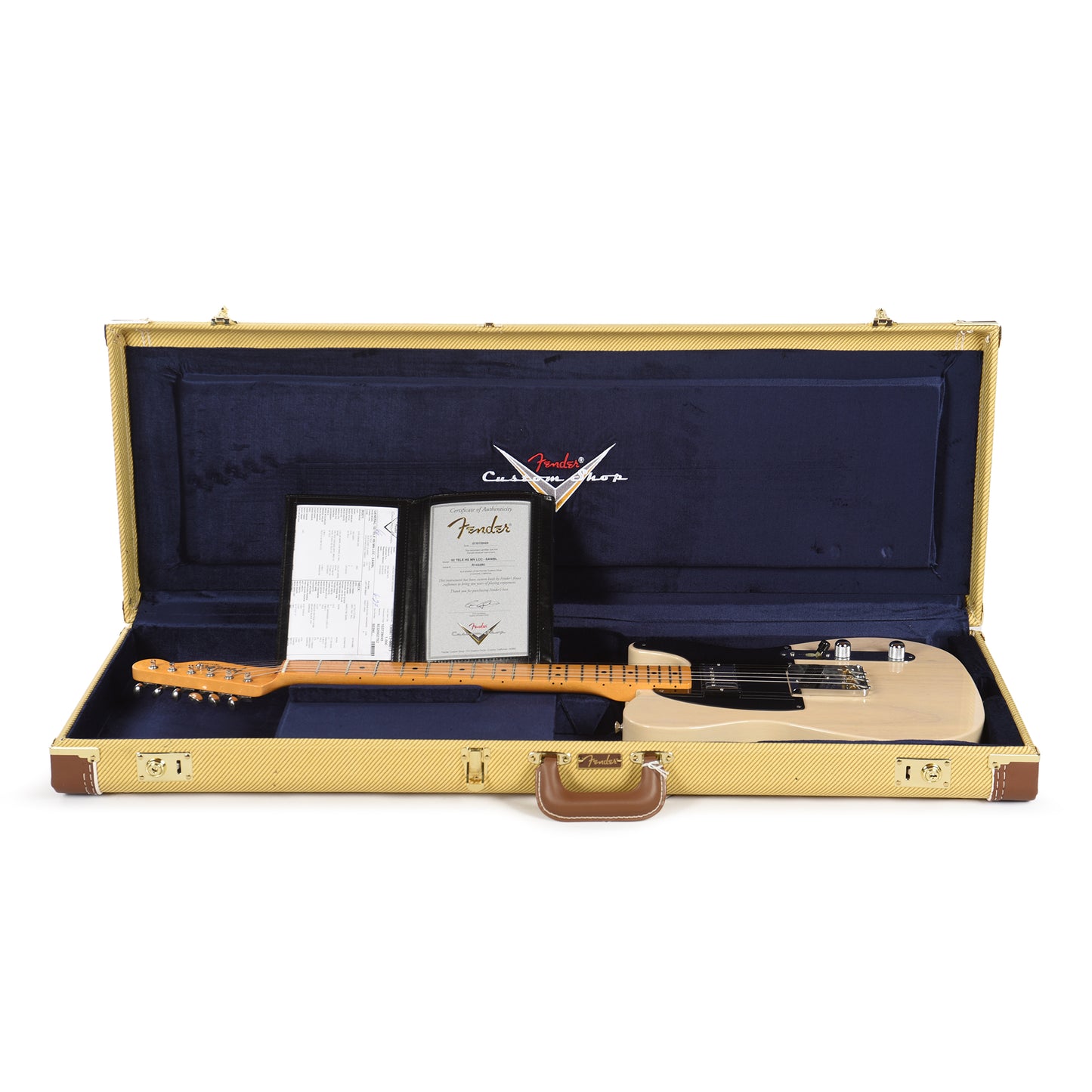 Fender Custom Shop1952 Telecaster HS "Chicago Special" Deluxe Closet Clcassic Super Aged White Blonde Electric Guitars / Solid Body