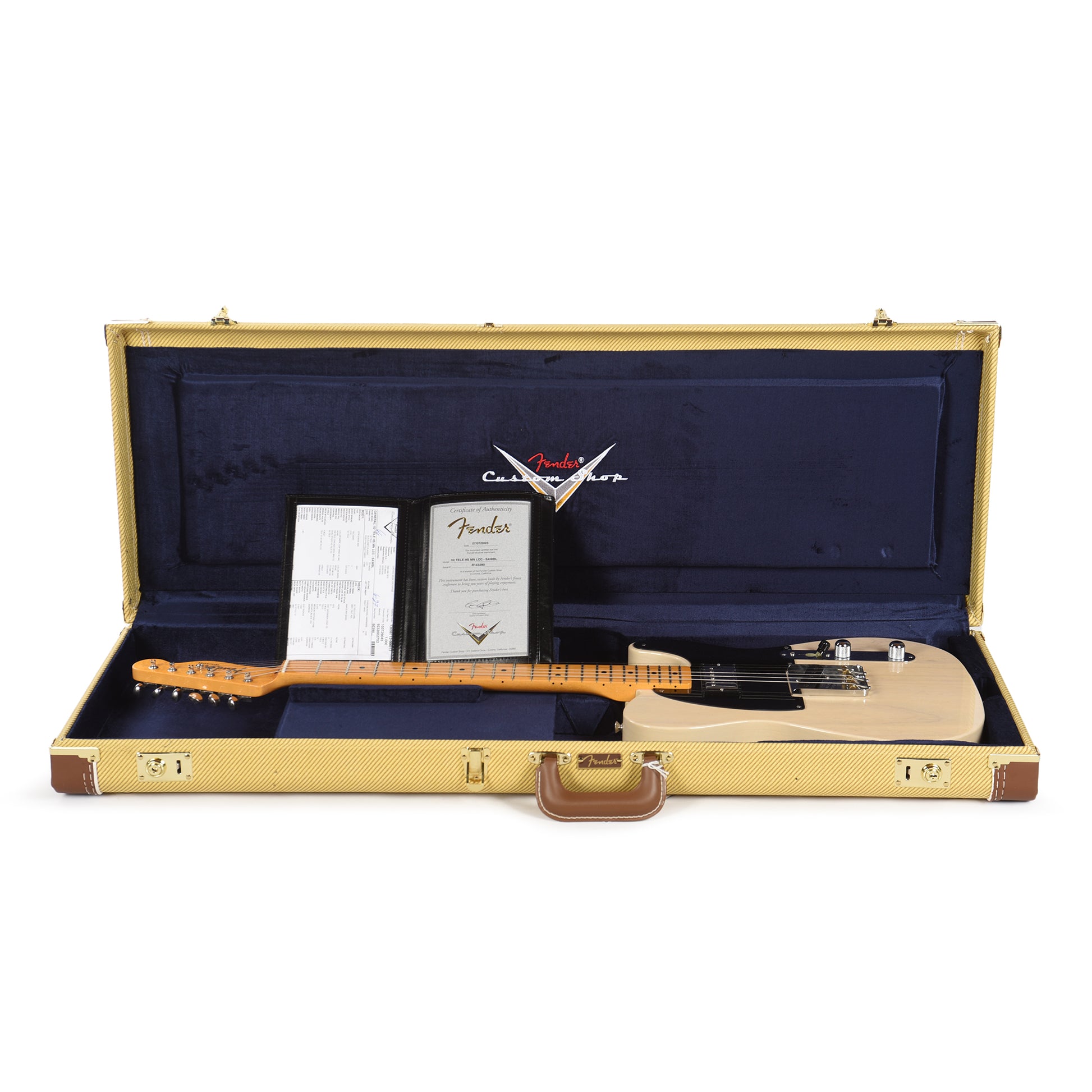Fender Custom Shop1952 Telecaster HS "Chicago Special" Deluxe Closet Clcassic Super Aged White Blonde Electric Guitars / Solid Body